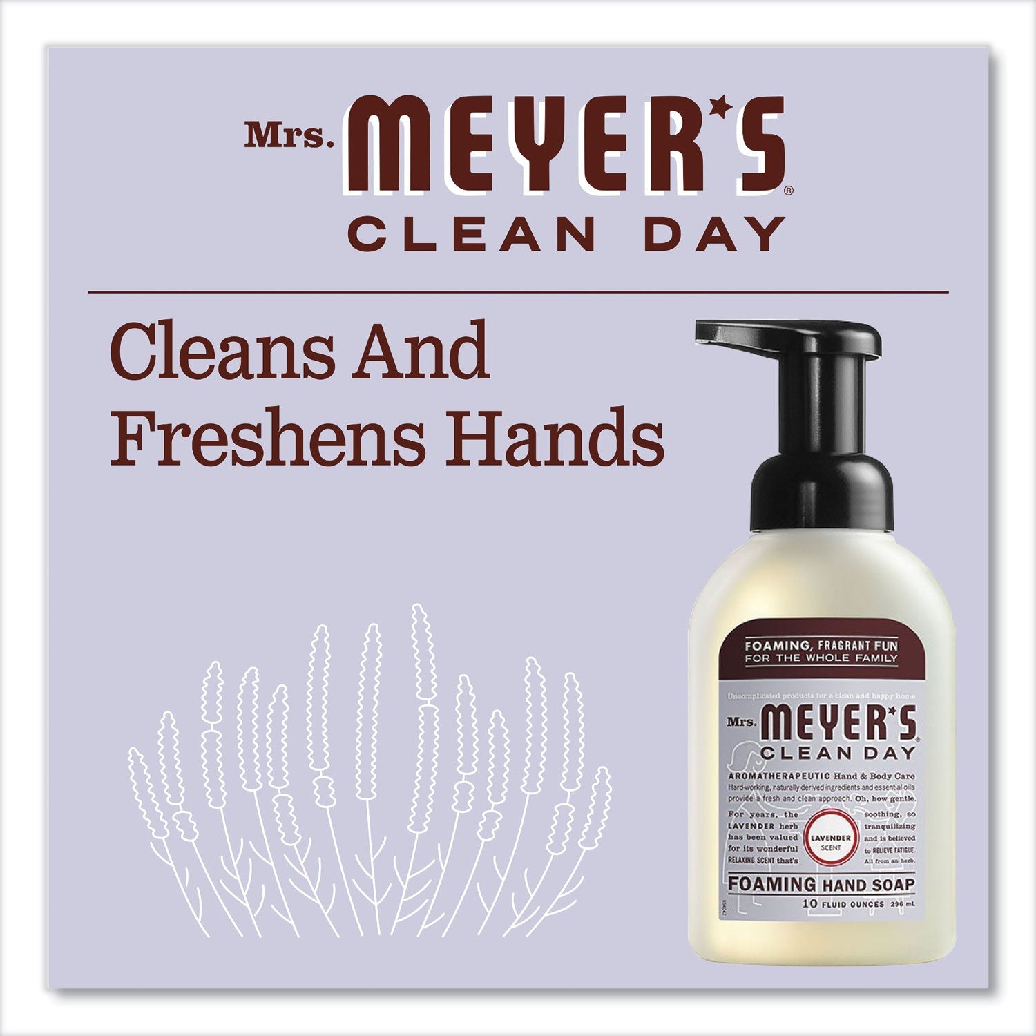 Mrs. Meyer's® Foaming Hand Soap, Lavender Scent, 10 oz