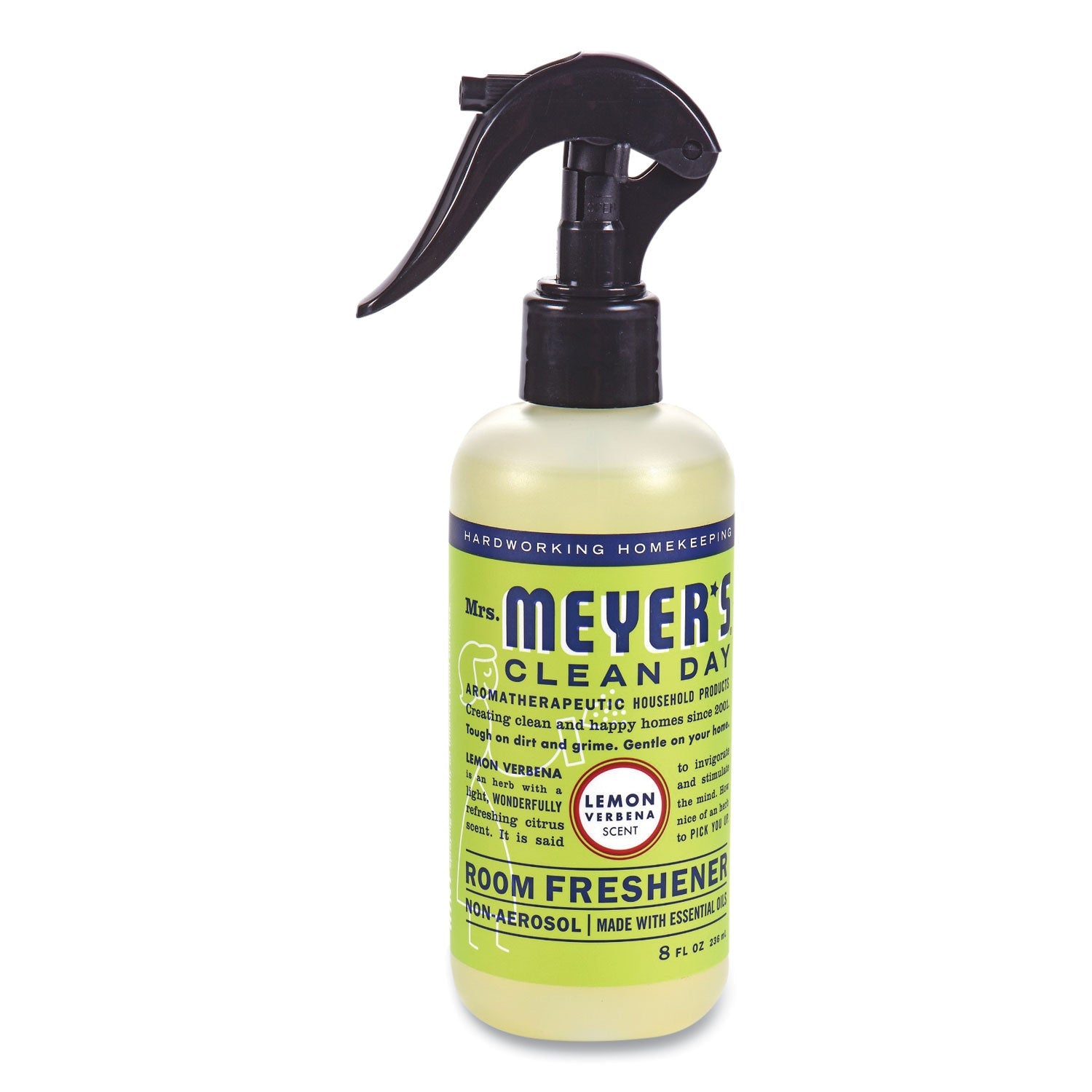 Mrs. Meyer's® Clean Day Room Freshener, Lemon Verbena, 8 Oz, Non-Aerosol Spray, 6/carton