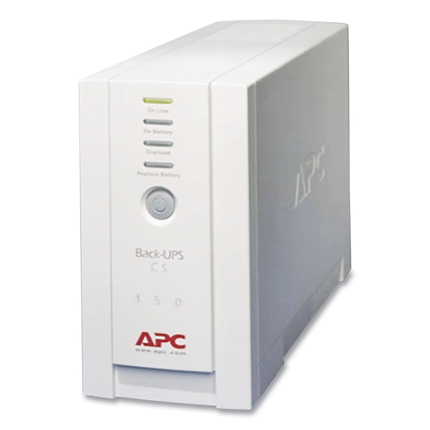 APC® BK350 Back-UPS CS Battery Backup System, 6 Outlets, 350 VA, 1,020 J