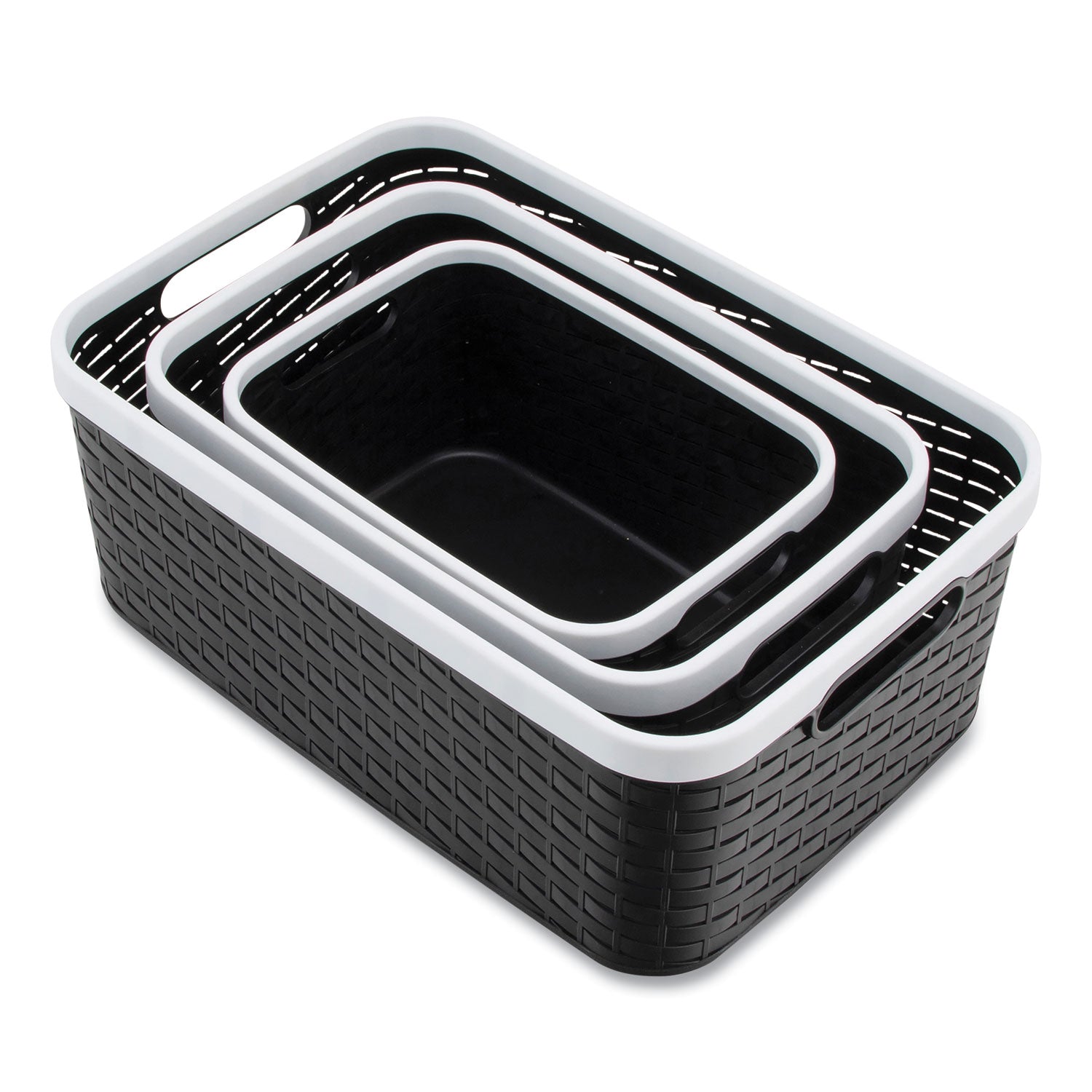 Open Lid Storage Bin Set | 3-Pack | Assorted