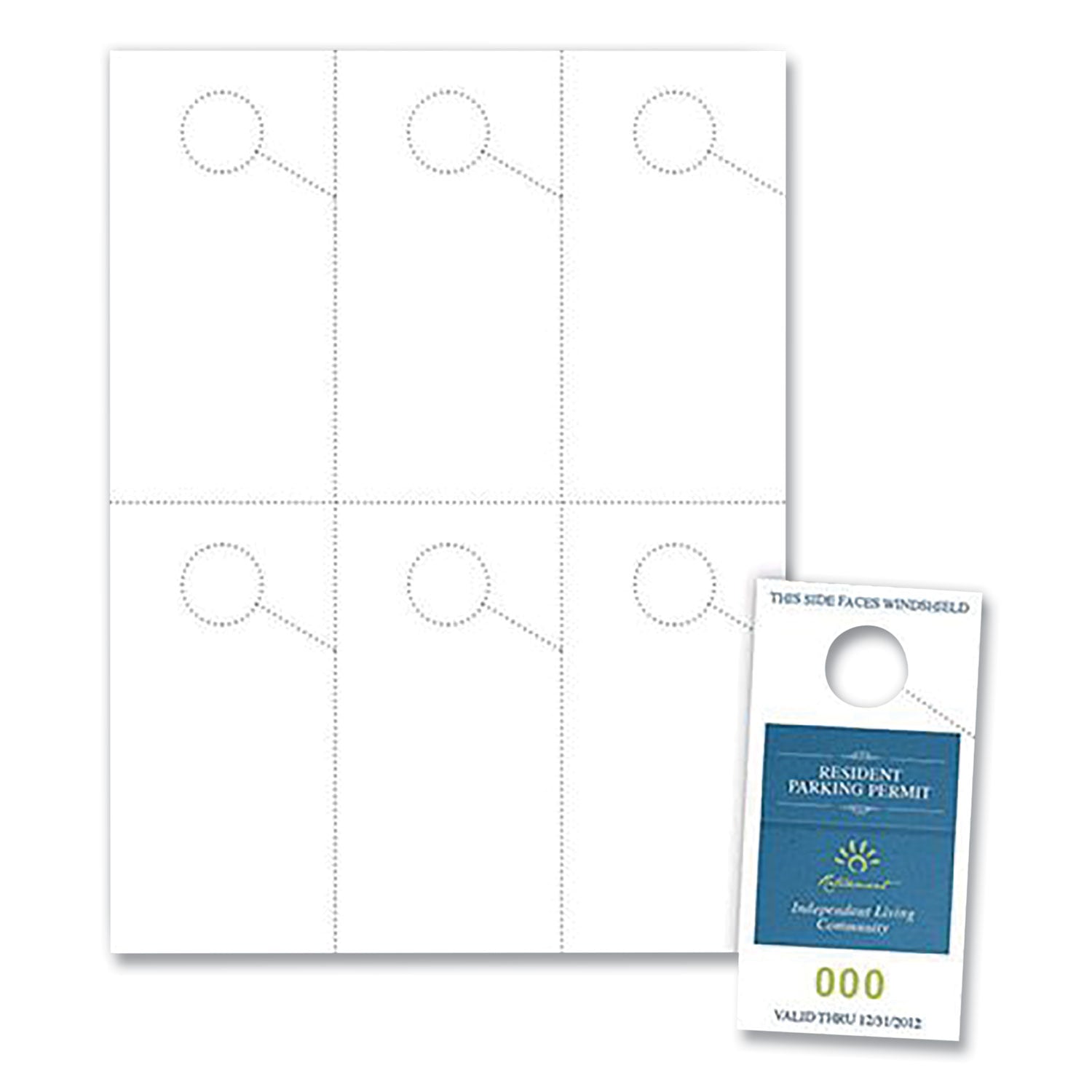 Micro-Perforated Parking Pass | 300/Pack