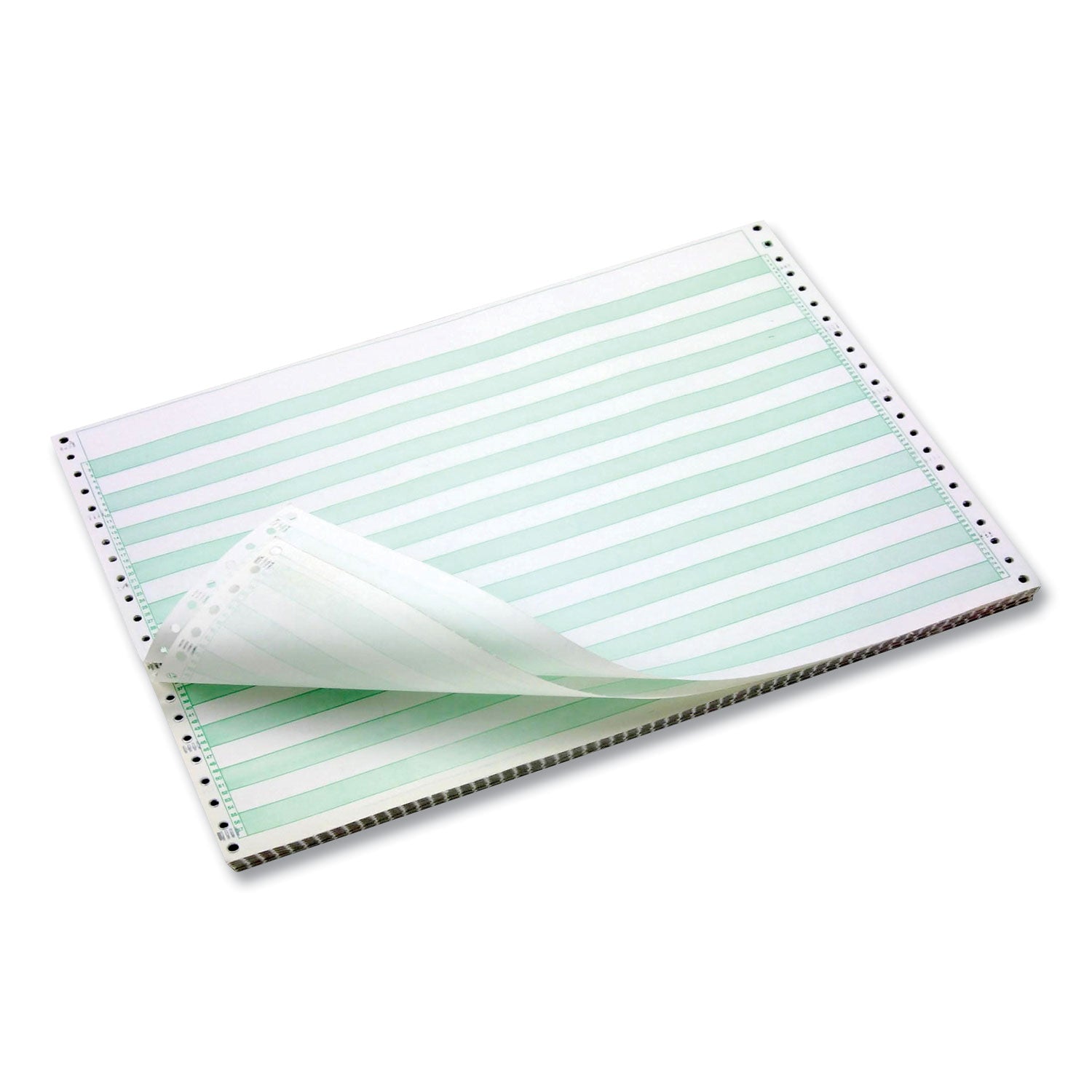 Continuous Feed Computer Paper | Green Bar