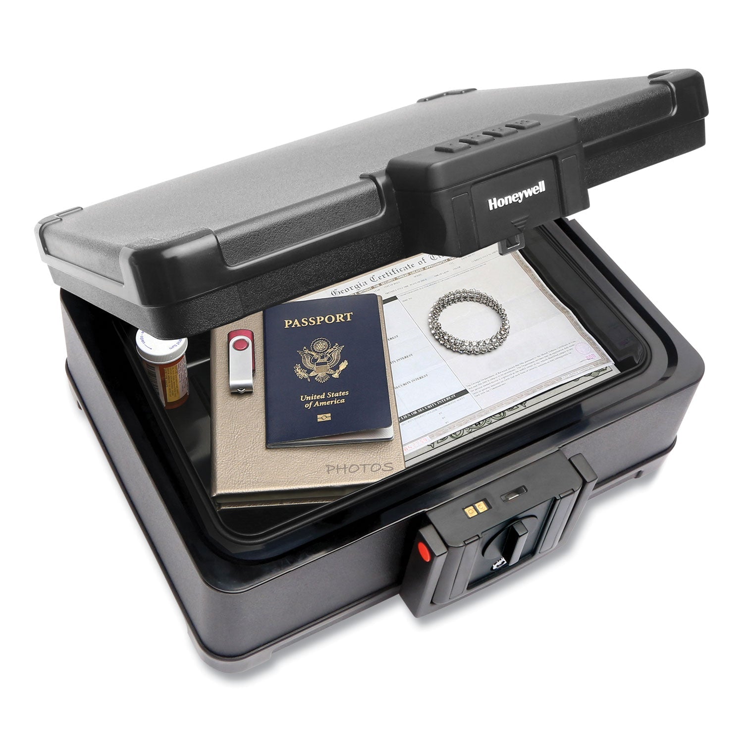 Honeywell Fire And Waterproof Safe With Touchpad Lock, 15.9 X 13.1 X 6.7, 0.24 Cu Ft, Black - Bloom Skins