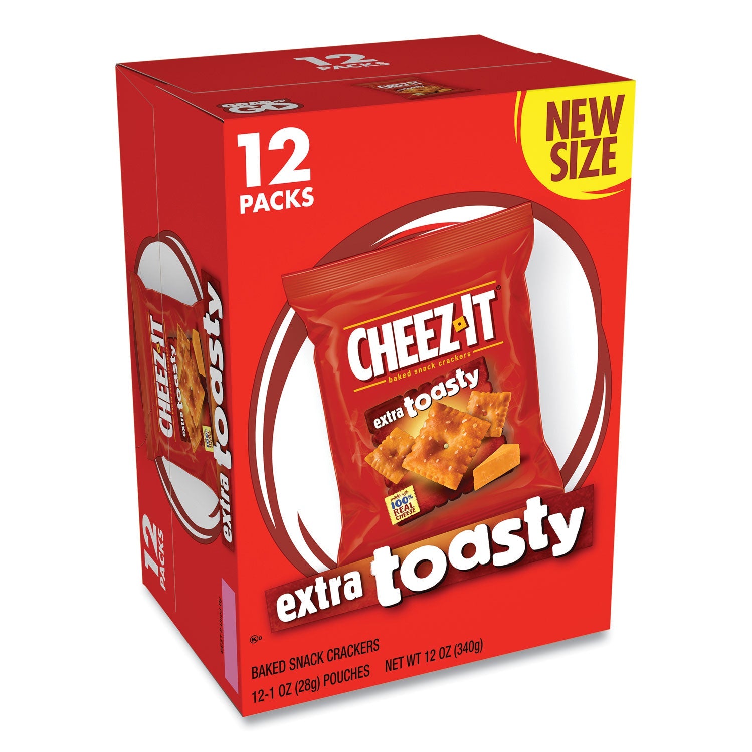 Cheez-It Snack Crackers | Extra Toasty, 12-Box