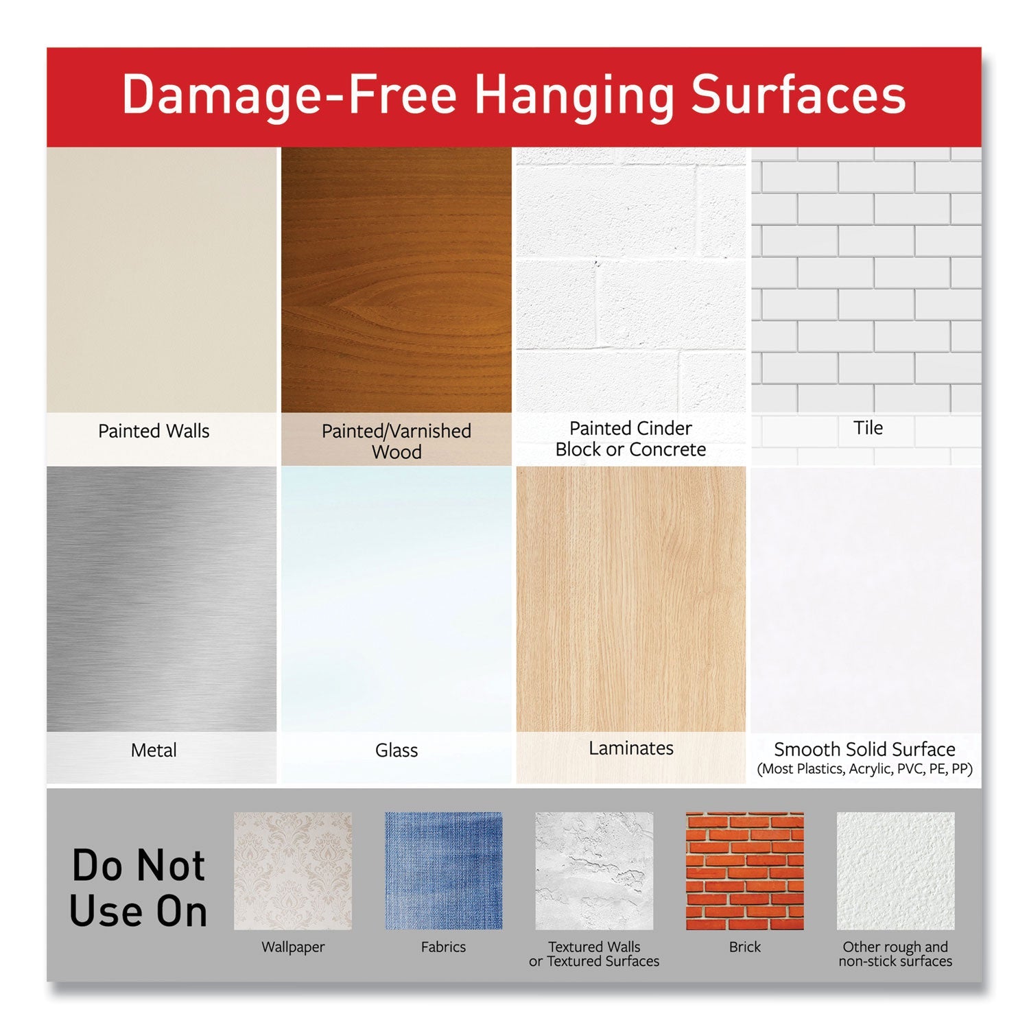 Command™ General Purpose Wire Hooks, Medium, Metal, White, 2 lb Capacity, 13 Hooks and 16 Strips/Pack