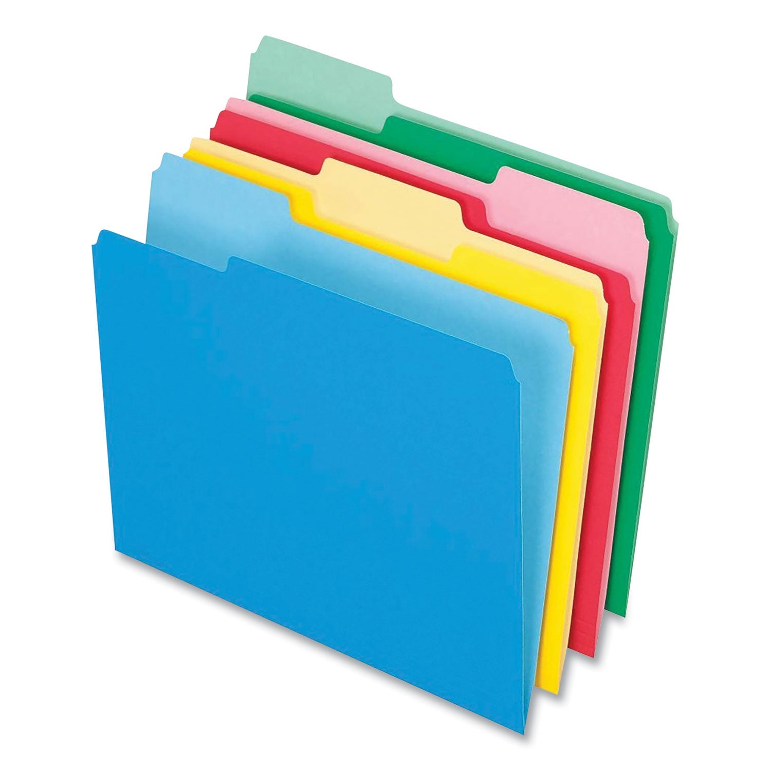 Pendaflex® Colored File Folders, 1/3-Cut Tabs: Assorted, Letter Size, Assorted Colors, 36/Pack