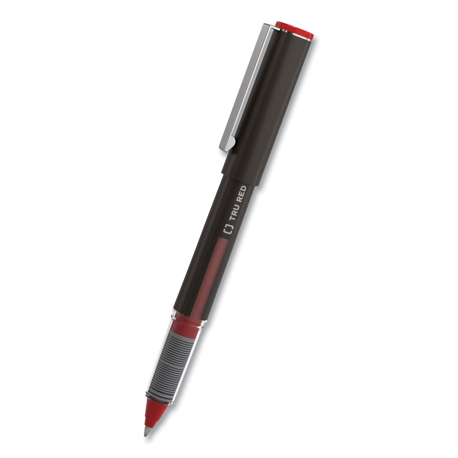 TRU RED™ Rollerball Pen, Stick, Fine 0.5 mm, Assorted Ink and Barrel Colors, 3/Pack