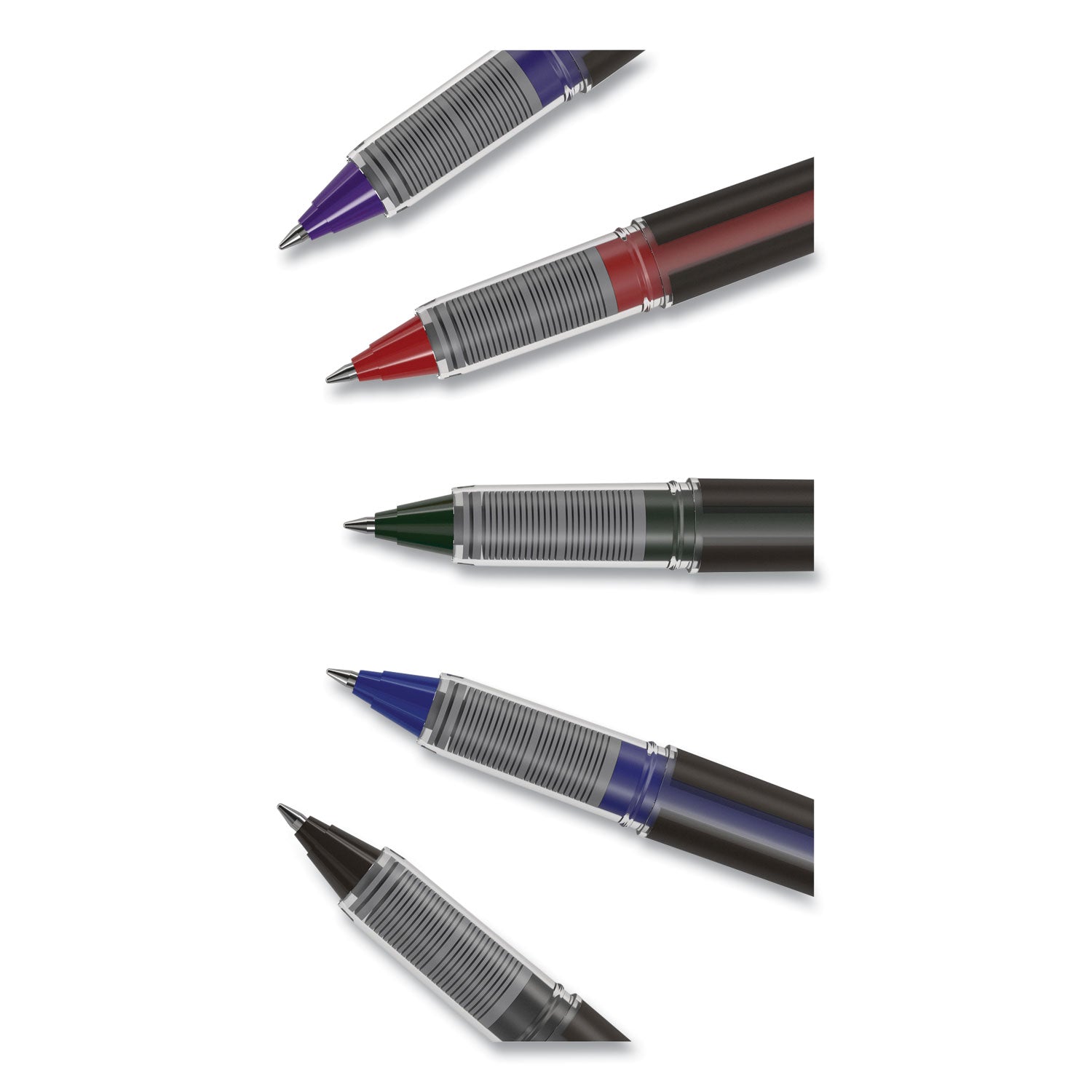TRU RED™ Rollerball Pen, Stick, Fine 0.5 mm, Assorted Ink and Barrel Colors, 3/Pack