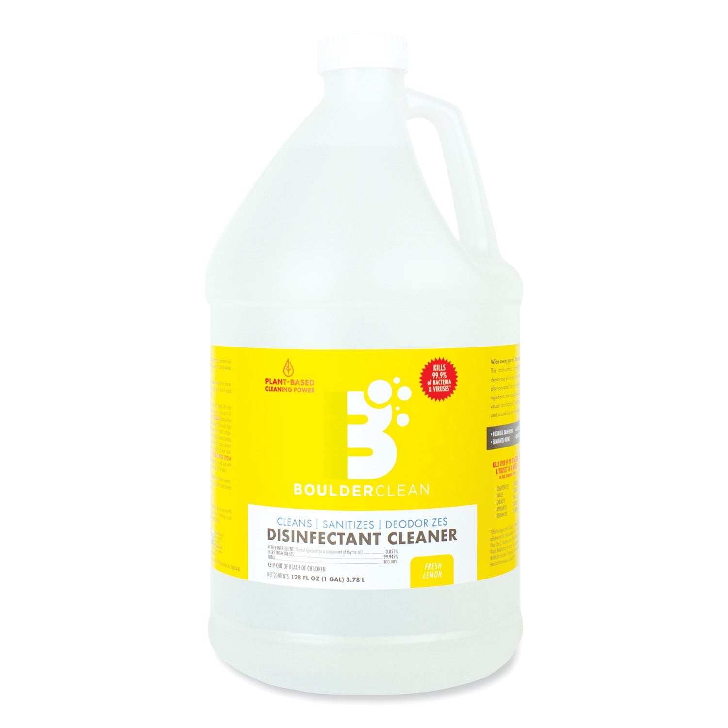 Disinfectant Cleaner | Boulder Clean Lemon, 128oz