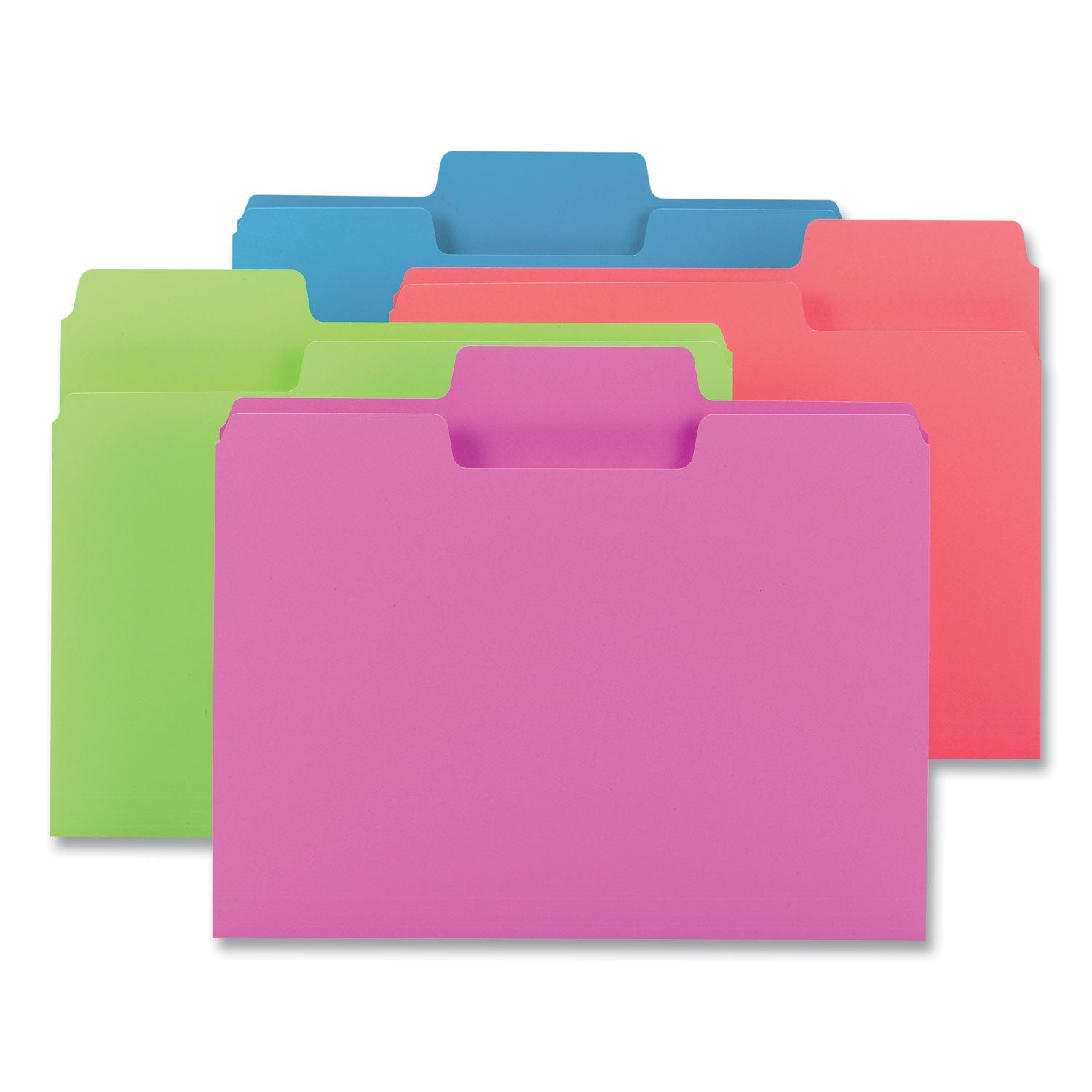 SuperTab Colored File Folders | Assorted, 24-Pack