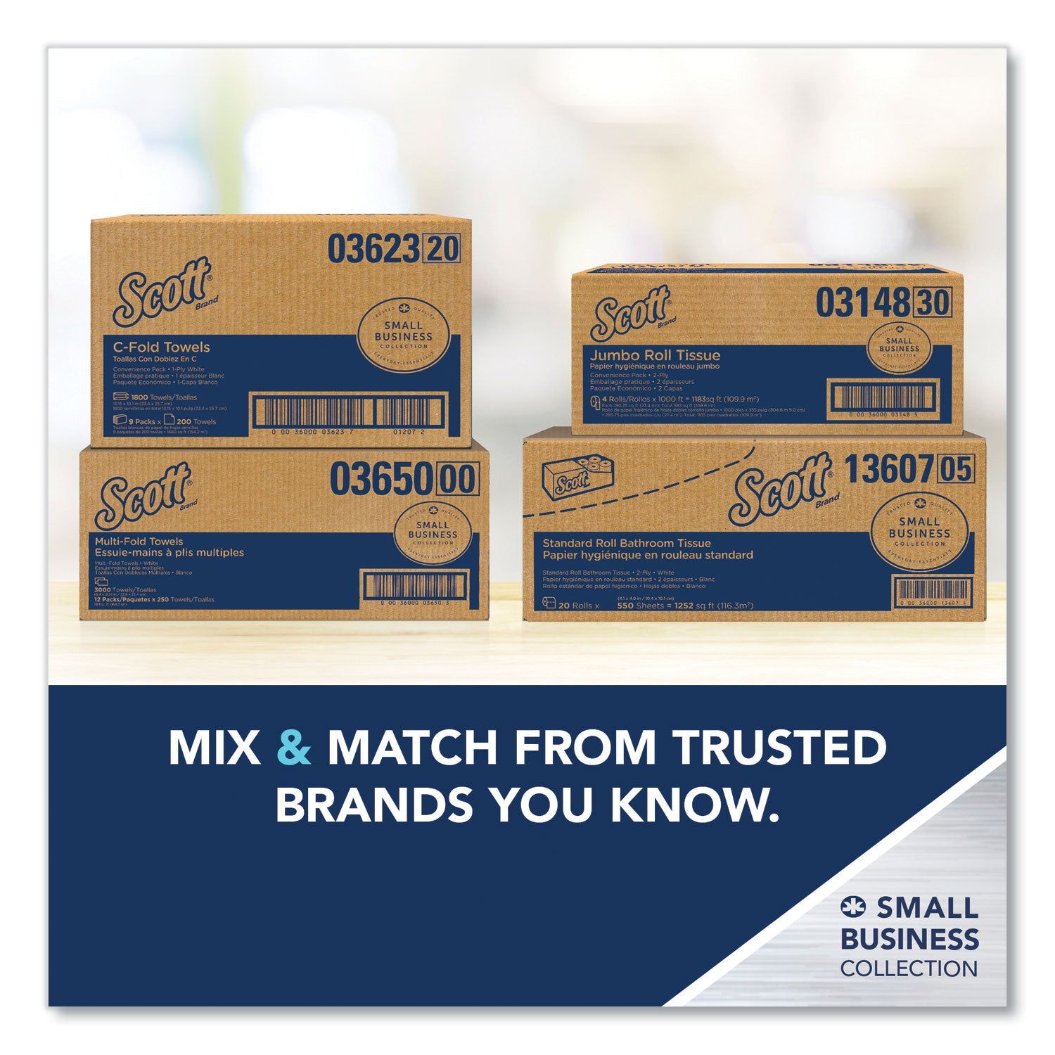 Scott® Essential C-Fold Towels for Business, Convenience Pack, 1-Ply, 10.13 x 13.15, White, 200/Pack, 9 Packs/Carton