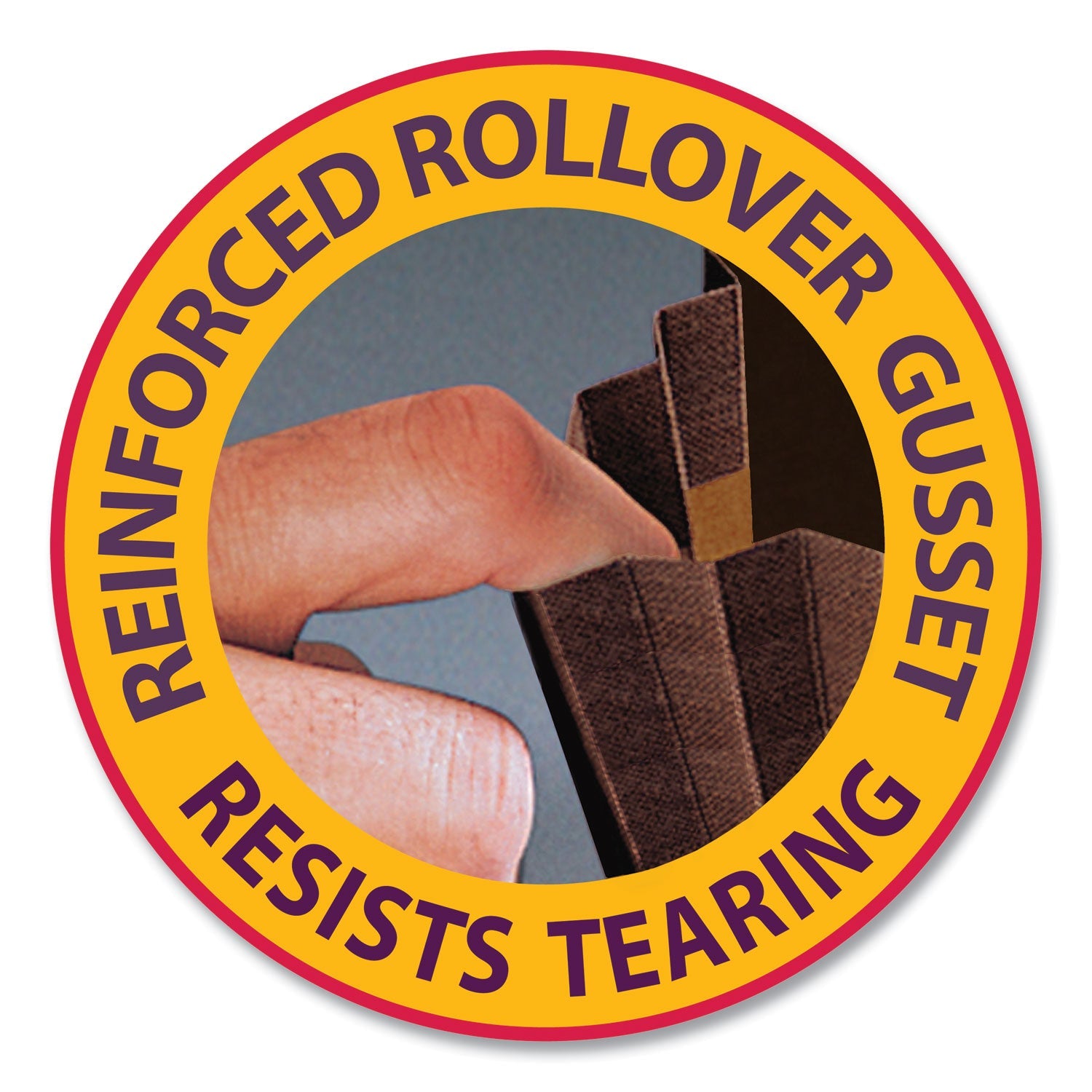 Smead TUFF Expanding Wallets, 5.25" Expansion, 1 Section, Elastic Cord Closure, Letter Size, Redrope