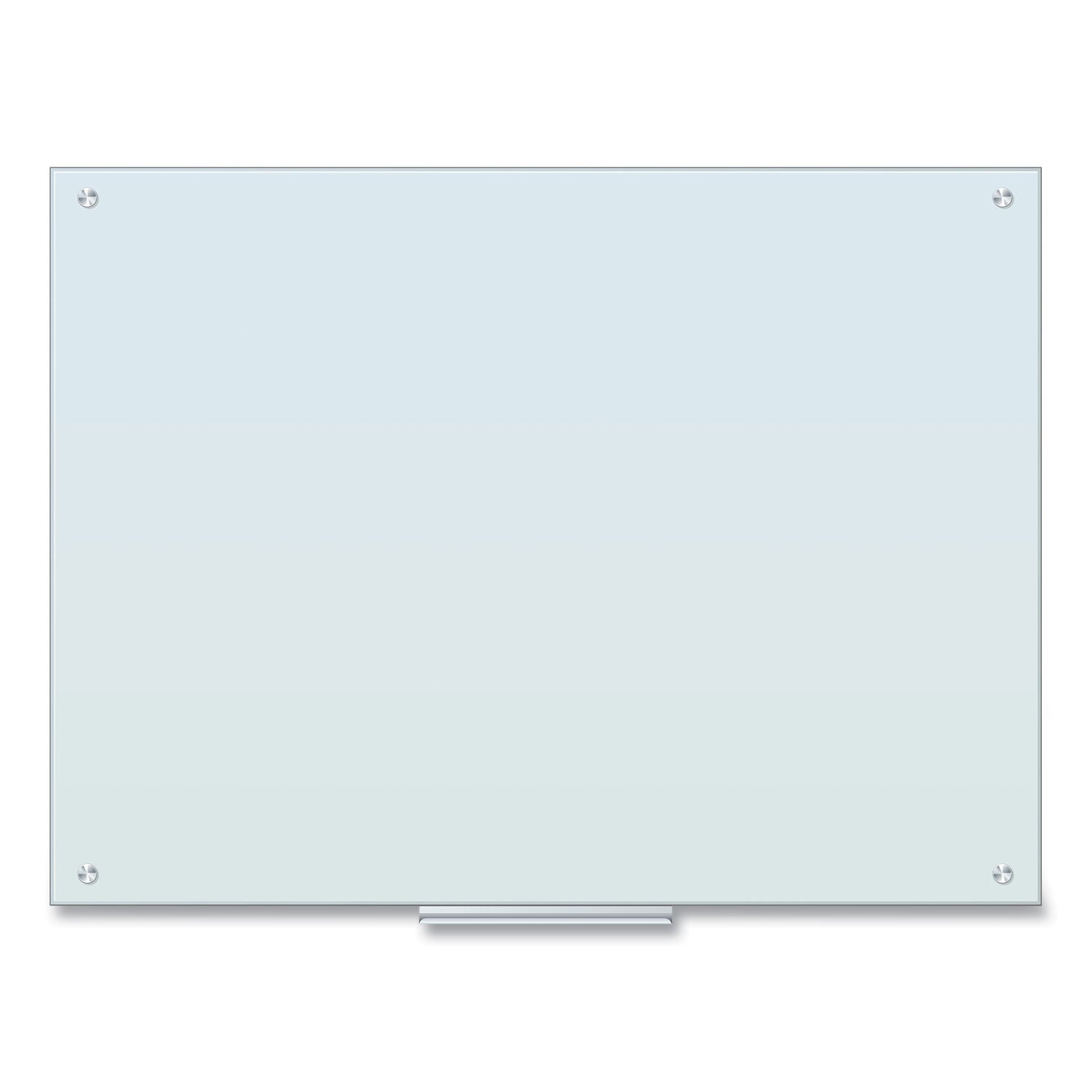 U Brands Glass Dry Erase Board, 48" x 36" (Actual Size: 47" x 35"), White Surface