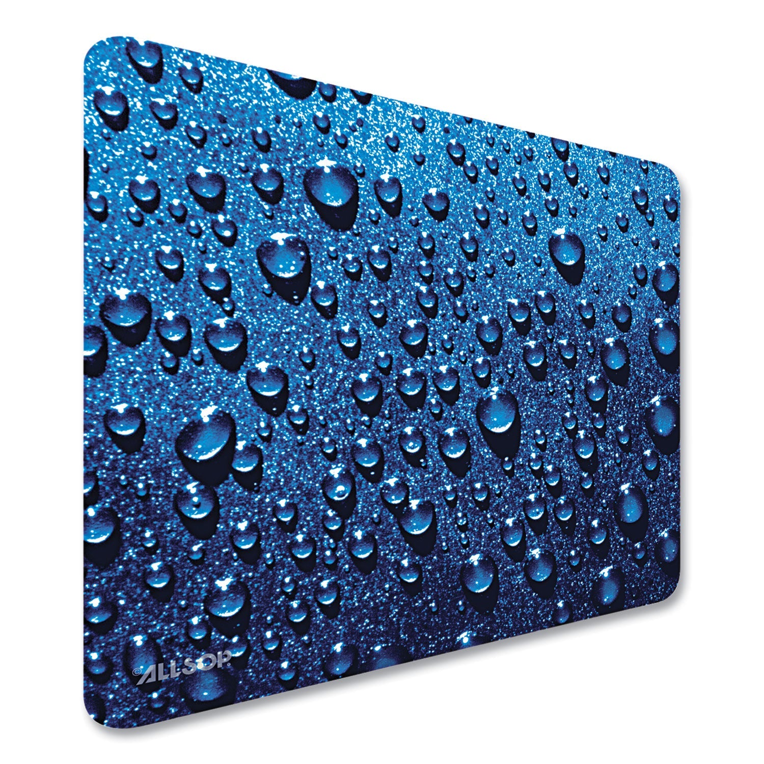 Allsop® Naturesmart Mouse Pad, 8.5 x 8, Raindrops Design