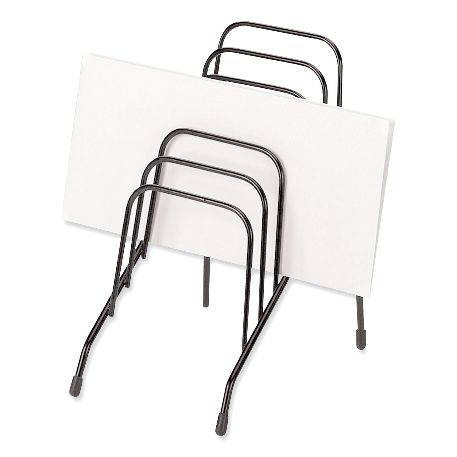 Fellowes® Wire Step File Jr., 6 Sections, Dl To A5 Size Files, 4.38" X 6.5" X 7.75", Black