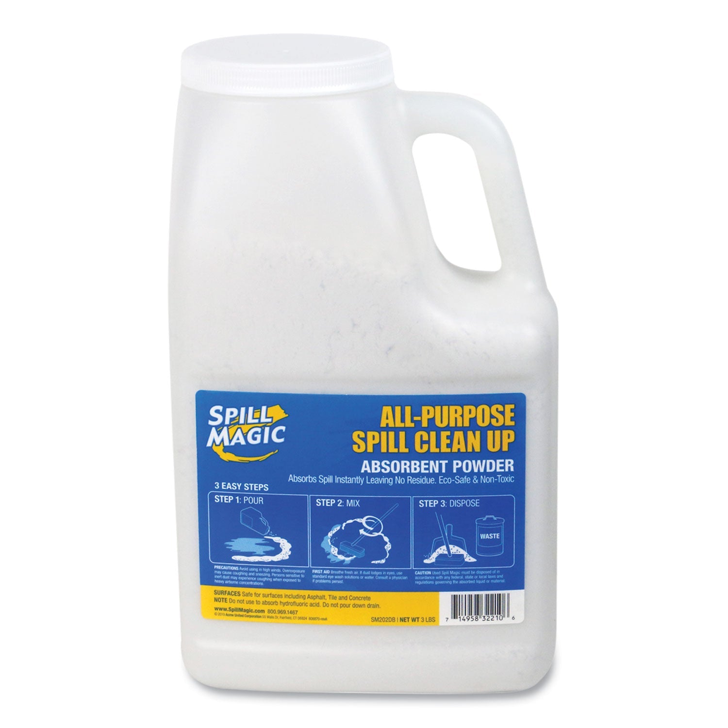 Spill Magic™ Sorbent, 4 qt, 3 lb Bottle - Bloom Skins