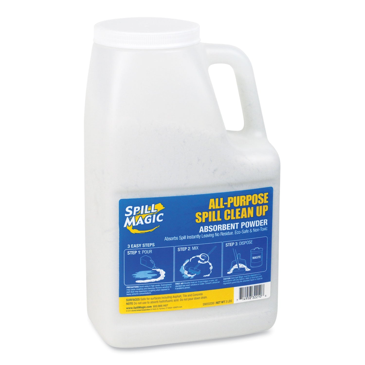Spill Magic™ Sorbent, 4 qt, 3 lb Bottle - Bloom Skins