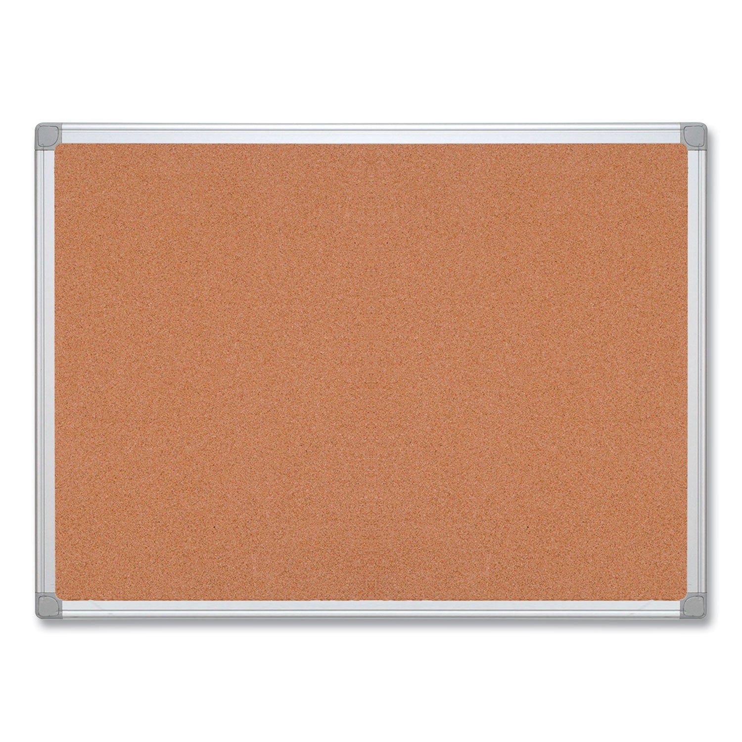 MasterVision® Earth Cork Board, 72" x 48", Tan Surface, Satin Aluminum Frame