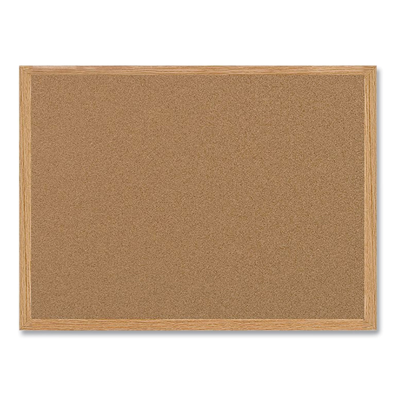 Earth Cork Board | 48x36, Tan, Oak Wood Frame
