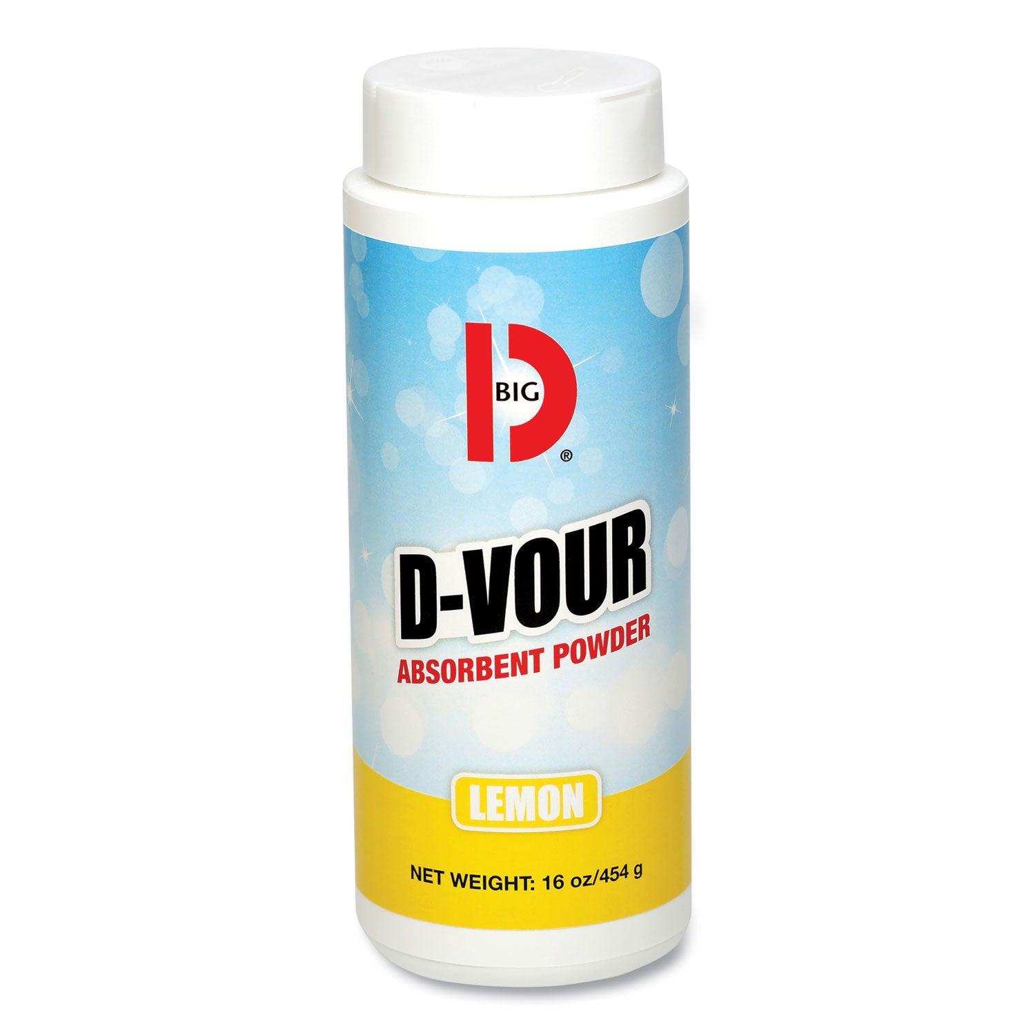 D-Vour Absorbent Powder | Lemon, 16oz, 6-Pack