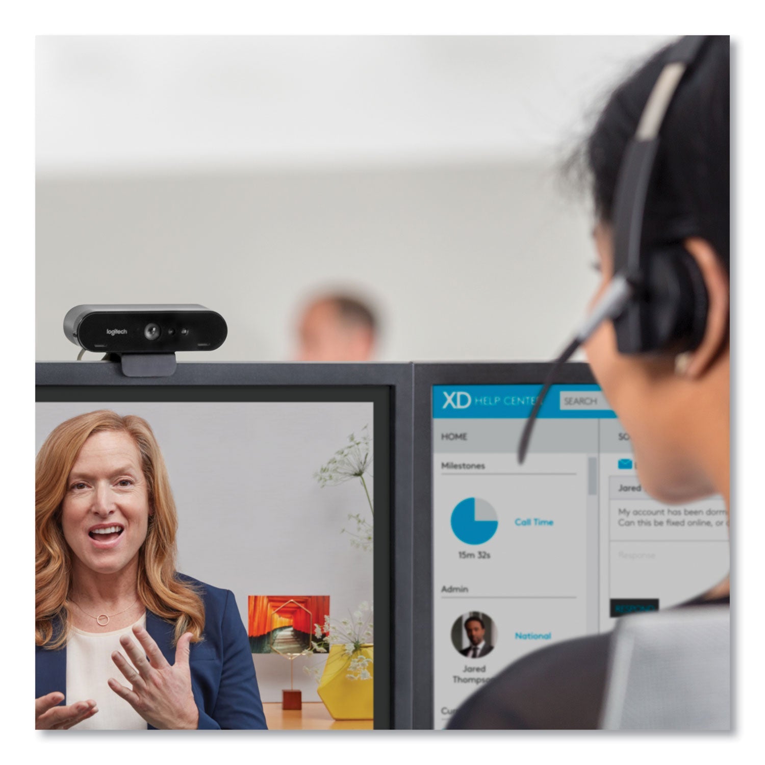 Logitech® Brio Ultra Hd Webcam, 1920 Pixels X 1080 Pixels, Black