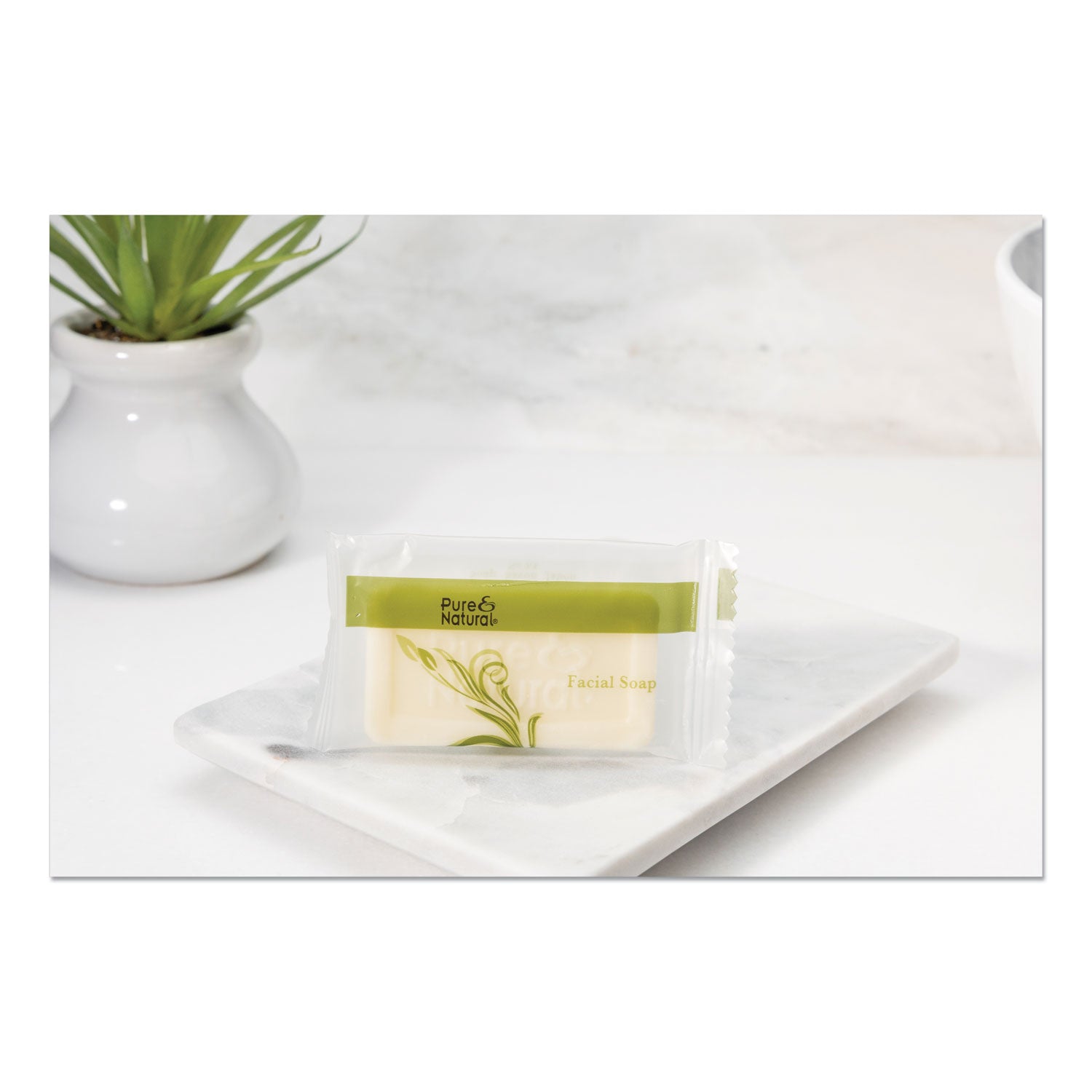 Pure & Natural™ Body and Facial Soap, Fresh Scent, # 3/4, 1,000/Carton