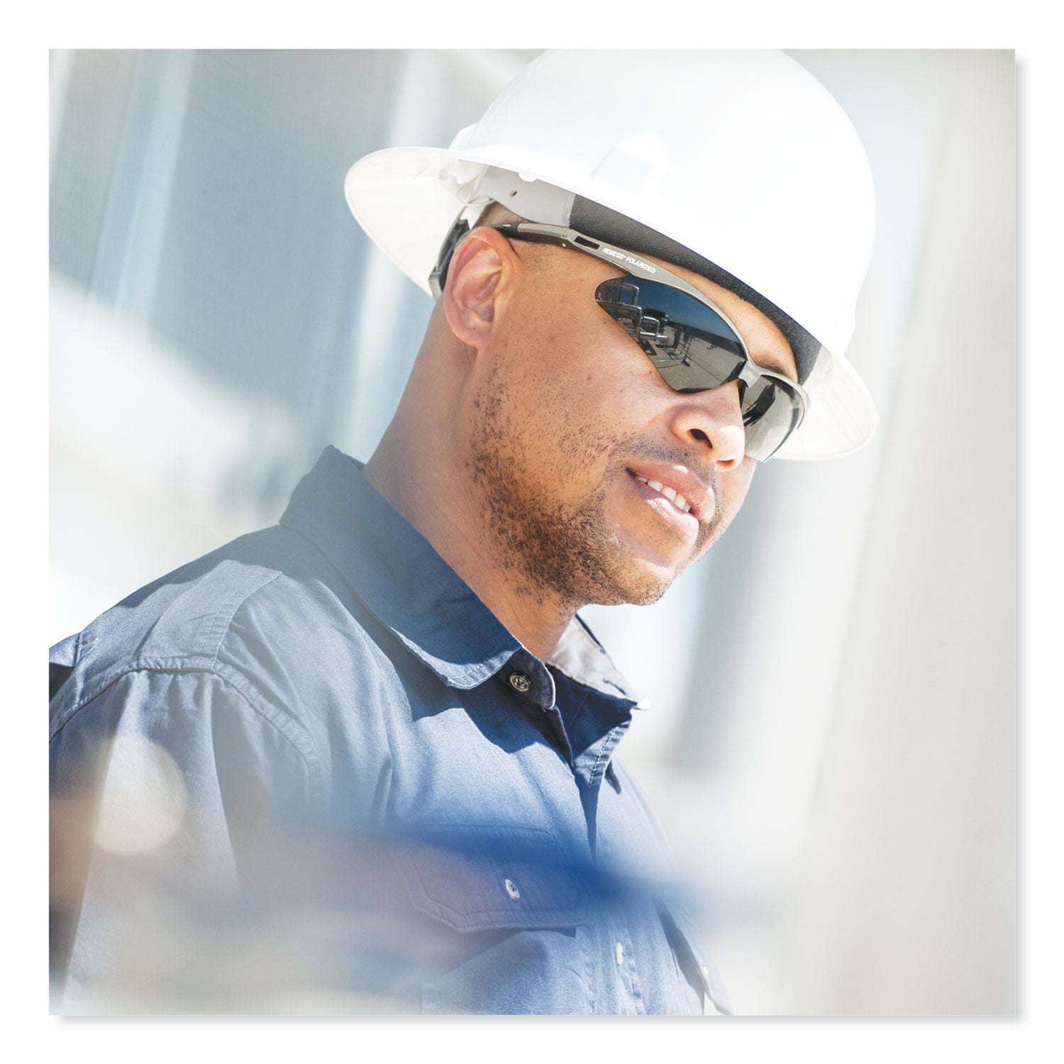 KleenGuard™ Nemesis Safety Glasses, Gunmetal Frame, Smoke Lens, 12/Box - Bloom Skins