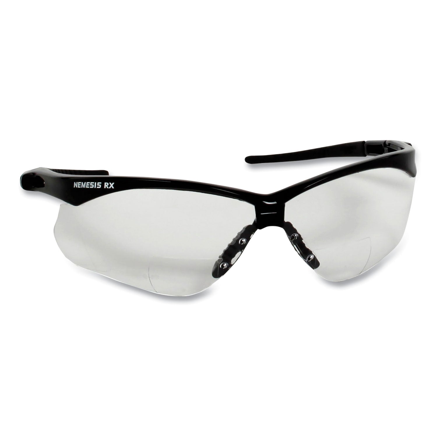 KleenGuard™ V60 Nemesis Rx Reader Safety Glasses, Black Frame, Clear Lens, +3.0 Diopter Strength, 6/Box - Bloom Skins