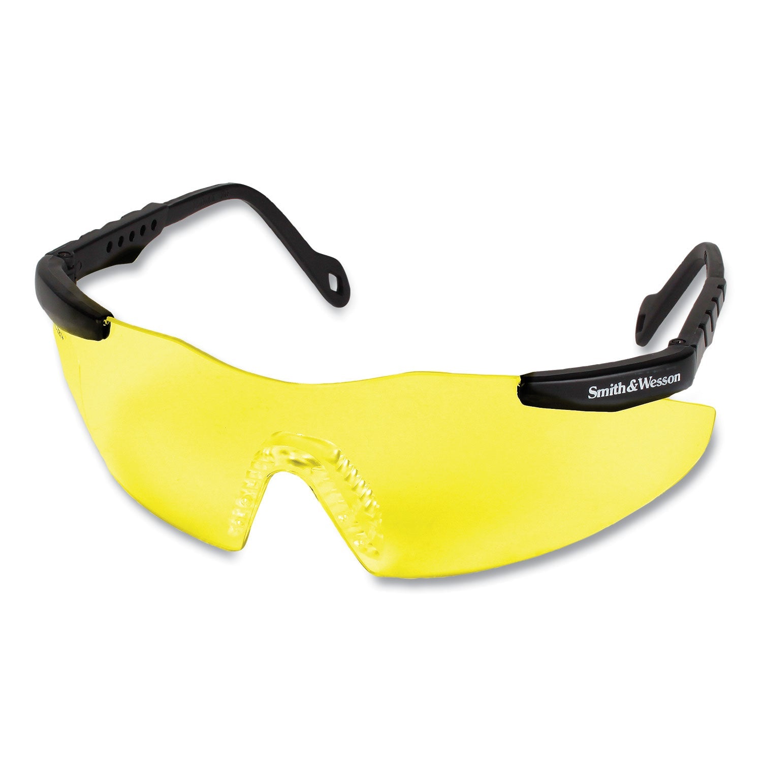 Smith & Wesson® Magnum 3G Safety Eyewear, Black Frame, Yellow/Amber Lens, 12/Box - Bloom Skins