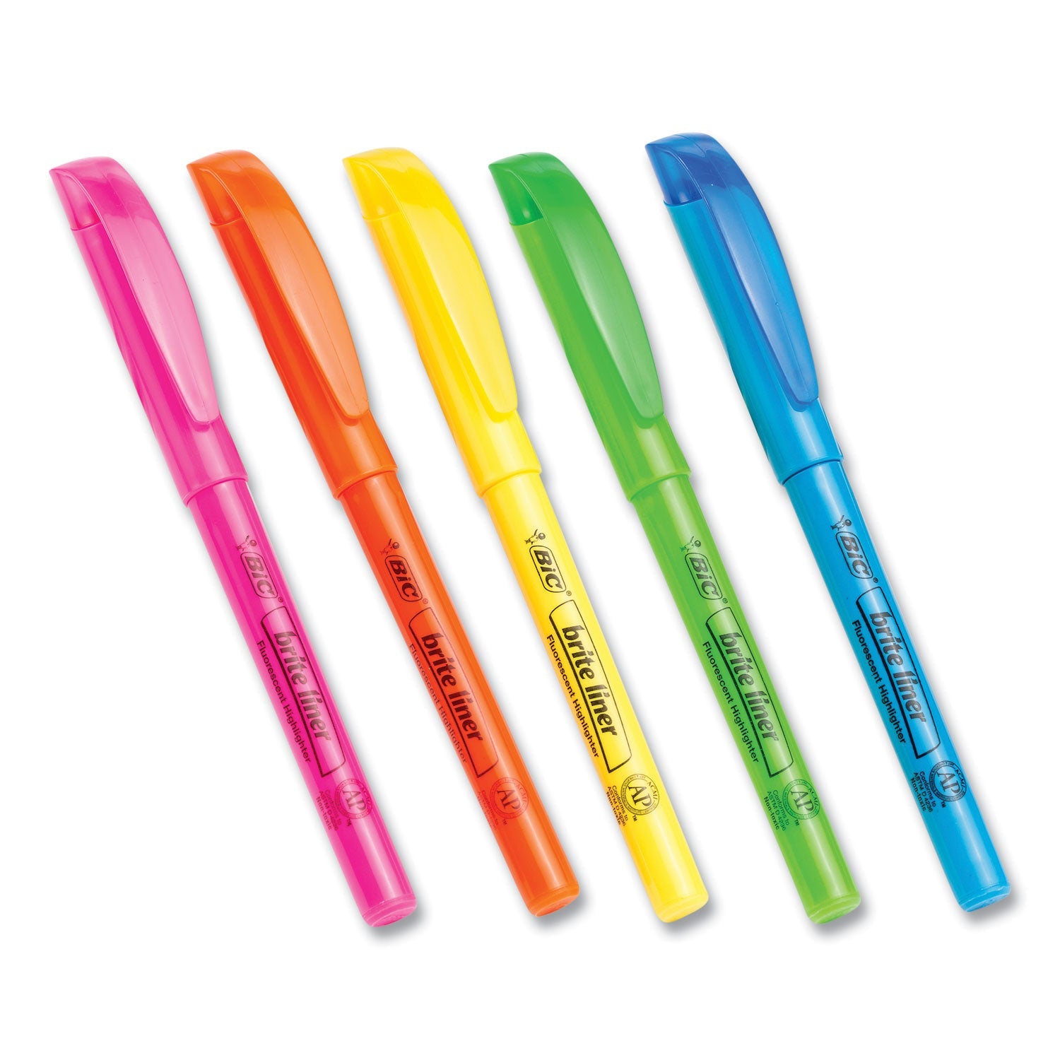 BIC® Brite Liner Highlighter Value Pack, Assorted Ink Colors, Chisel Tip, Assorted Barrel Colors, 24/set