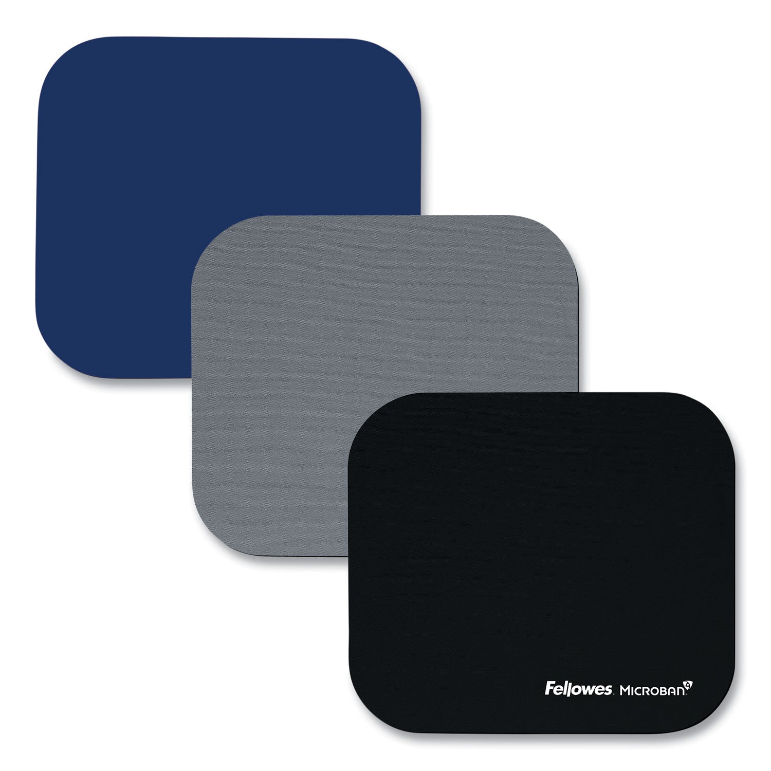 Fellowes® Mouse Pad with Microban Protection, 9 x 8, Navy