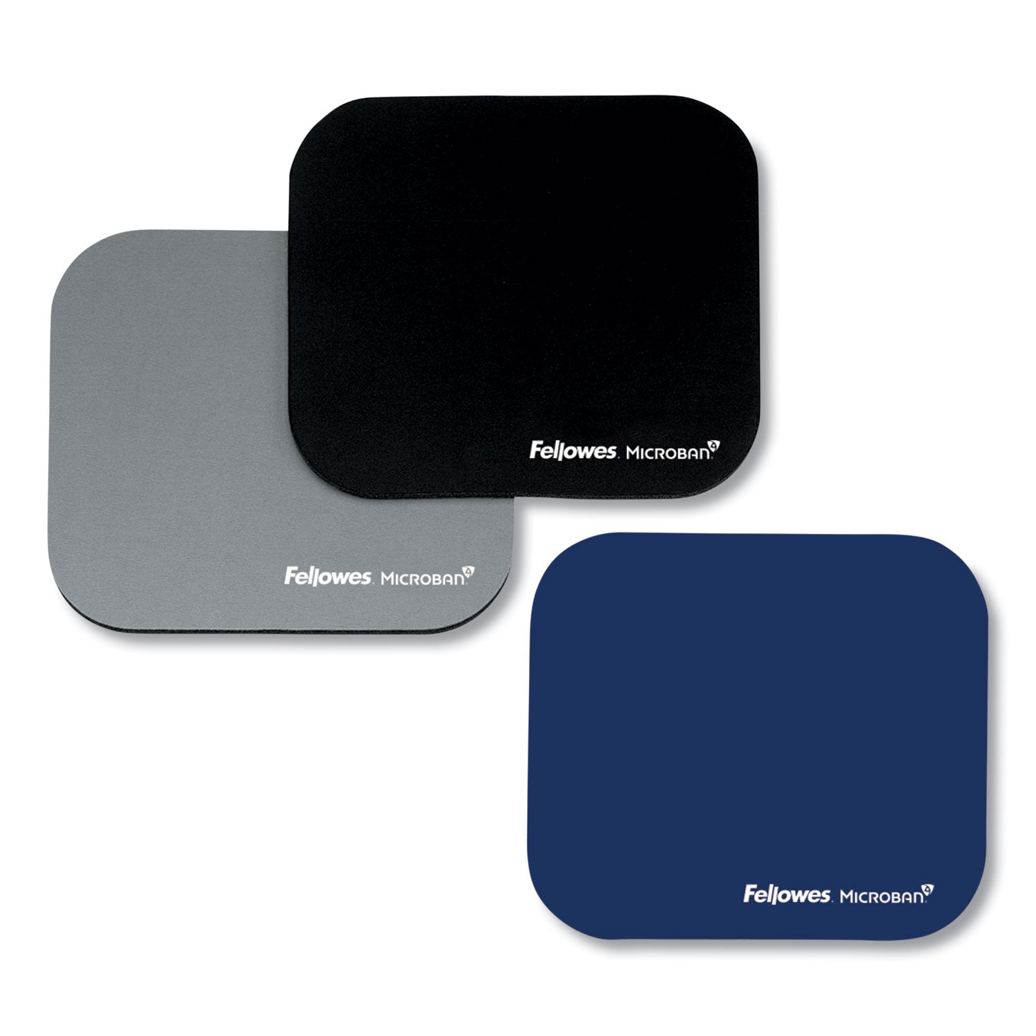 Fellowes® Mouse Pad with Microban Protection, 9 x 8, Navy