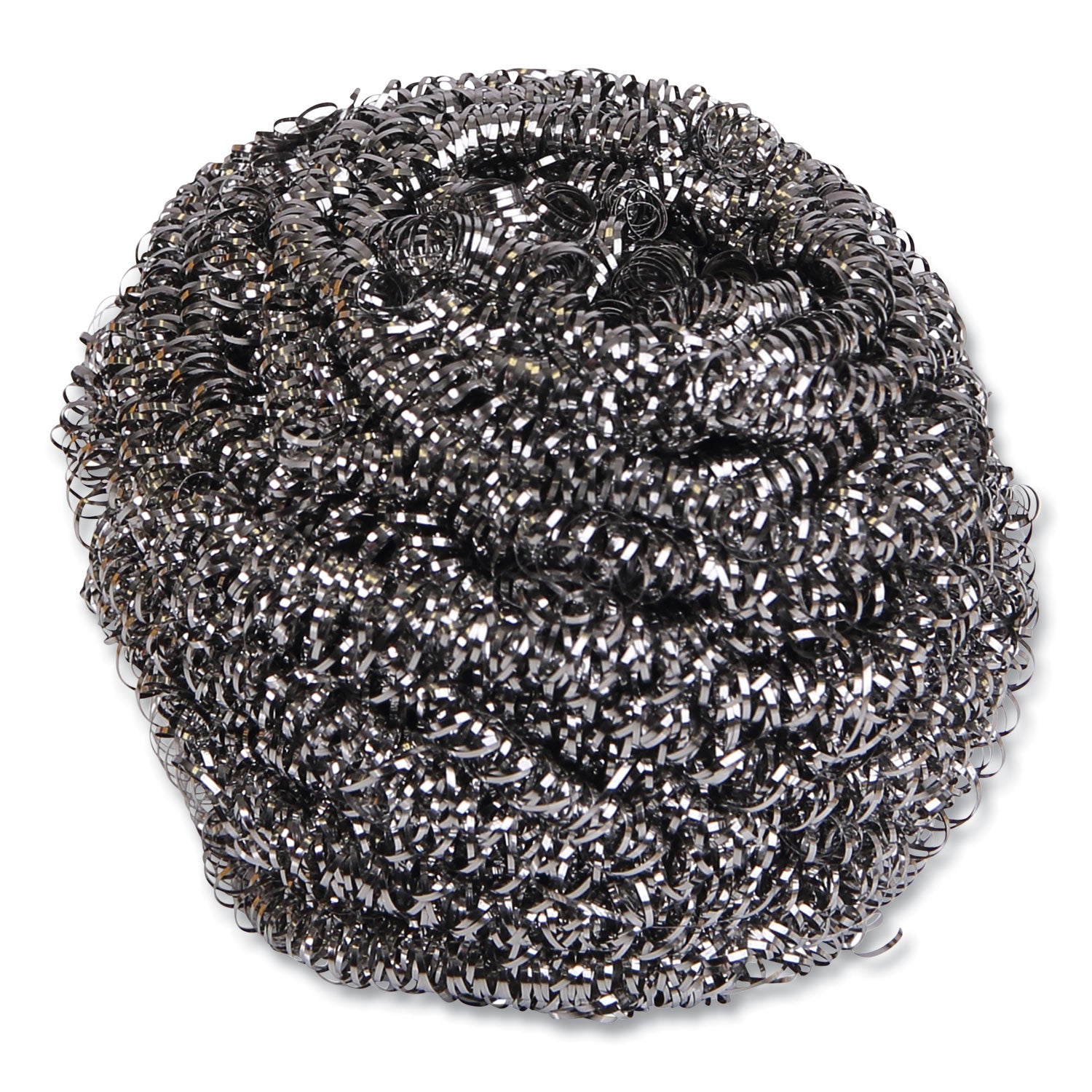 Boardwalk® Stainless Steel Scrubber, Large Size, 2.5 X 2.75, Steel Gray, 12/carton
