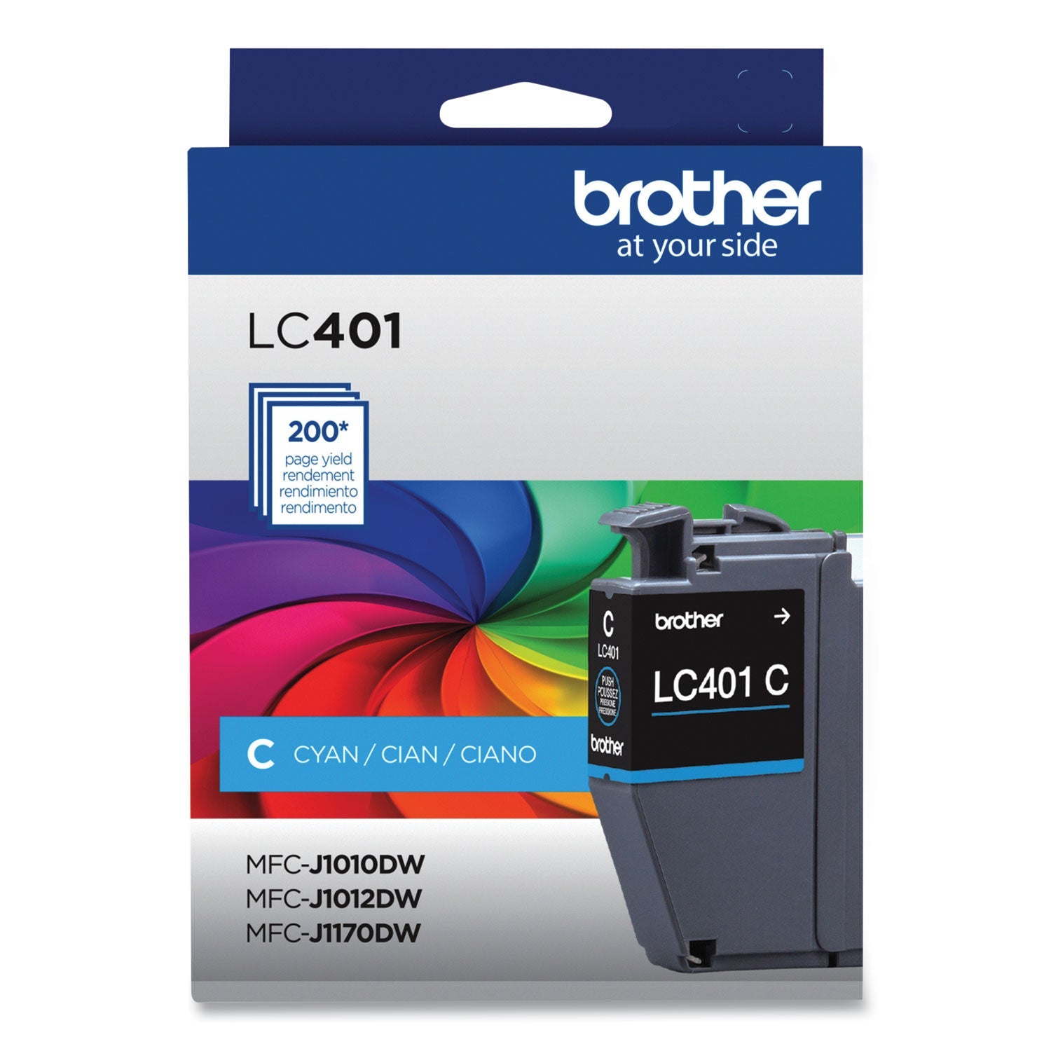 Ink Cartridge | 200-Page-Yield | Cyan | LC401CS