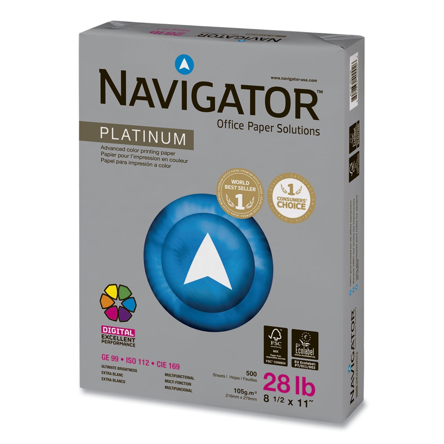 Navigator Platinum Paper | 28 lb White 500/Ream