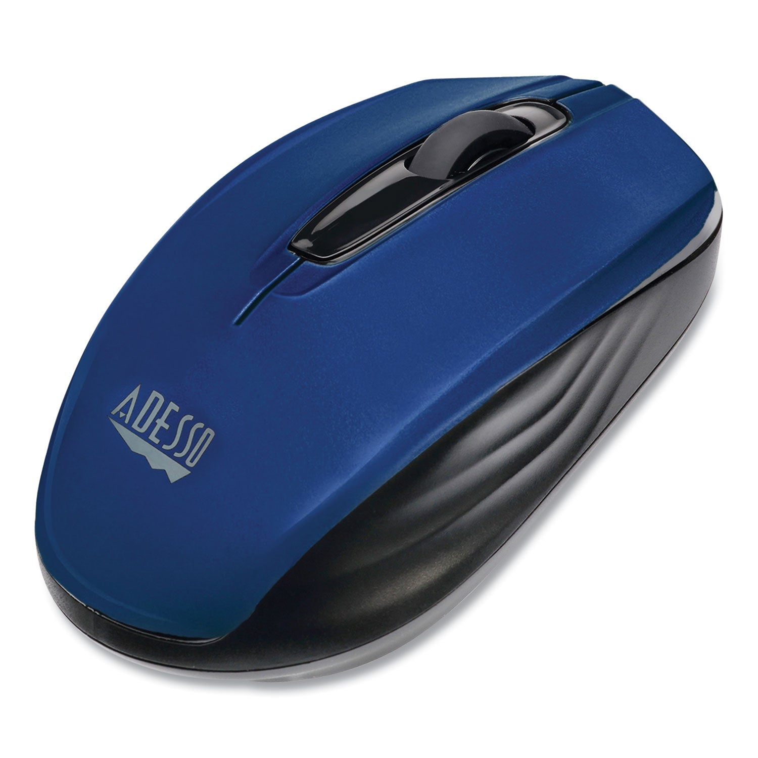 Adesso Imouse S50 Wireless Mini Mouse, 2.4 Ghz Frequency/33 Ft Wireless Range, Left/right Hand Use, Blue