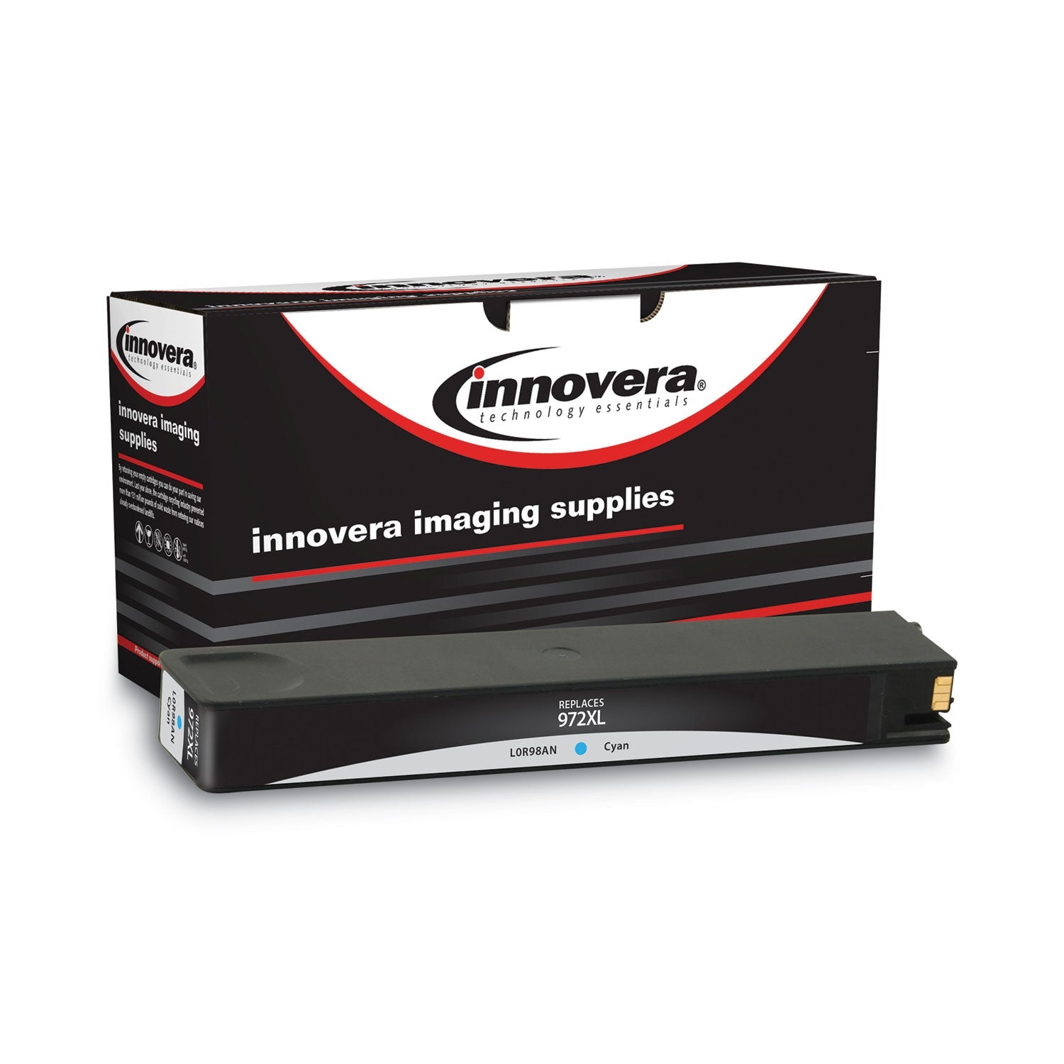 Innovera® Remanufactured Cyan High-Yield, Ink, Replacement for 972XL (L0R98AN), 7,000 Page-Yield