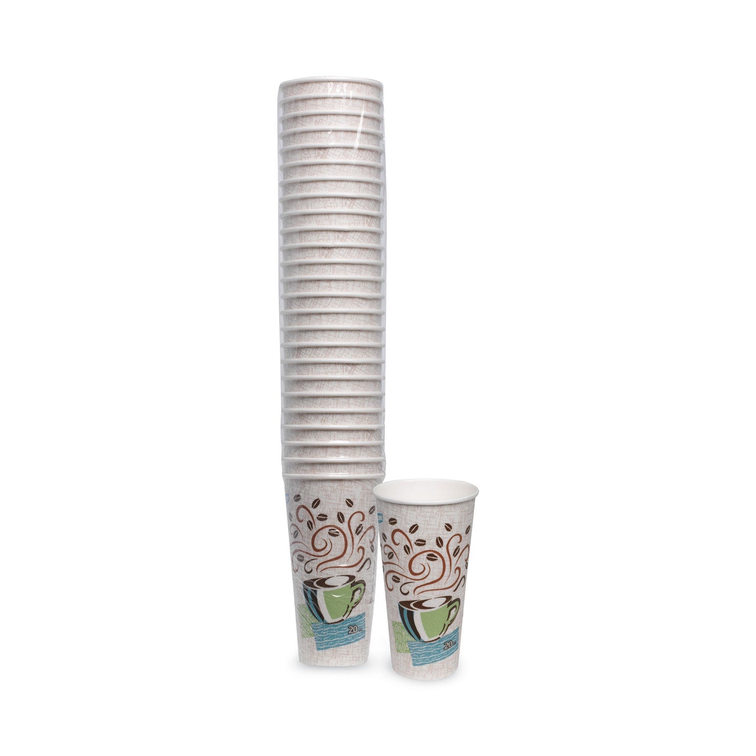 Perfectouch Paper Hot Cups | 20oz, 25/Pack, Dixie®
