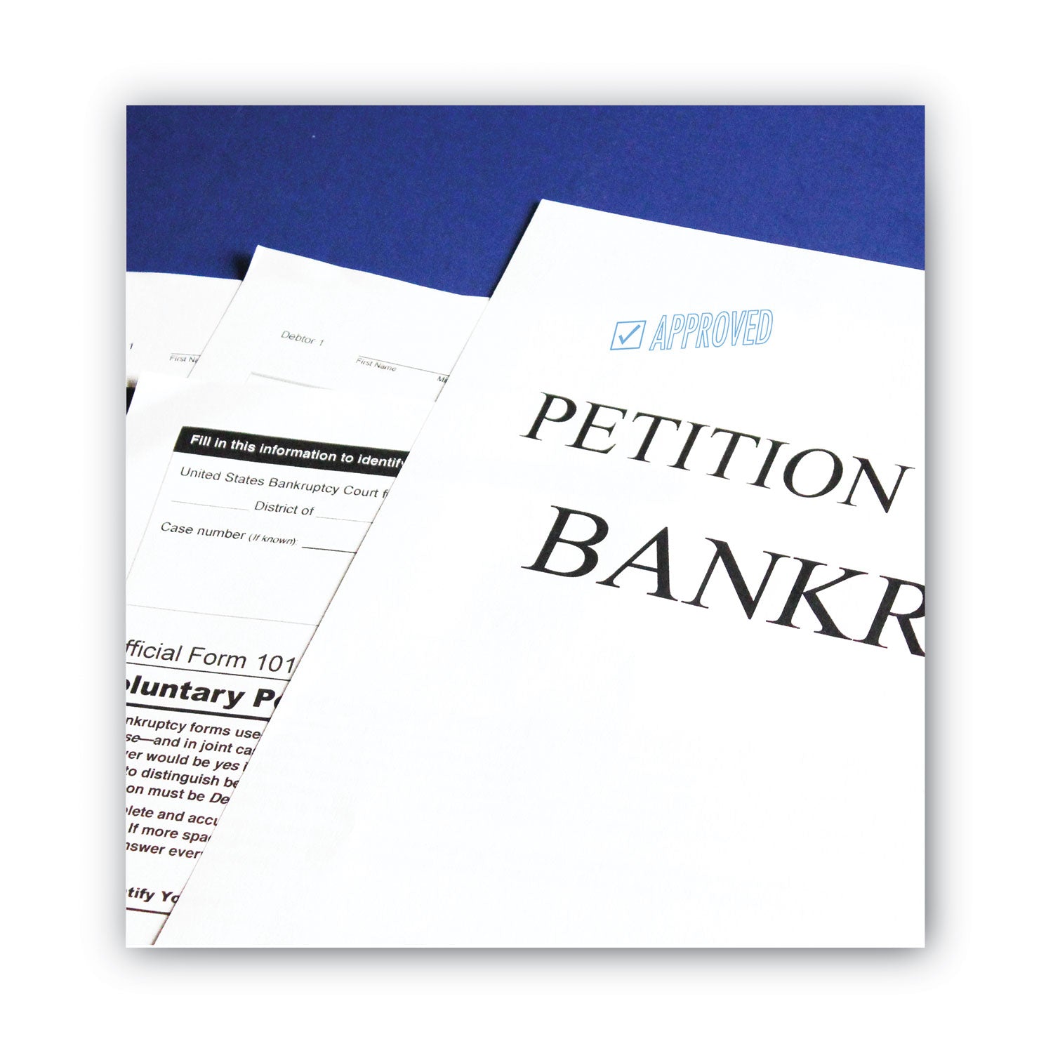 ACCUSTAMP2® Pre-Inked Shutter Stamp, Blue, APPROVED, 1.63 x 0.5