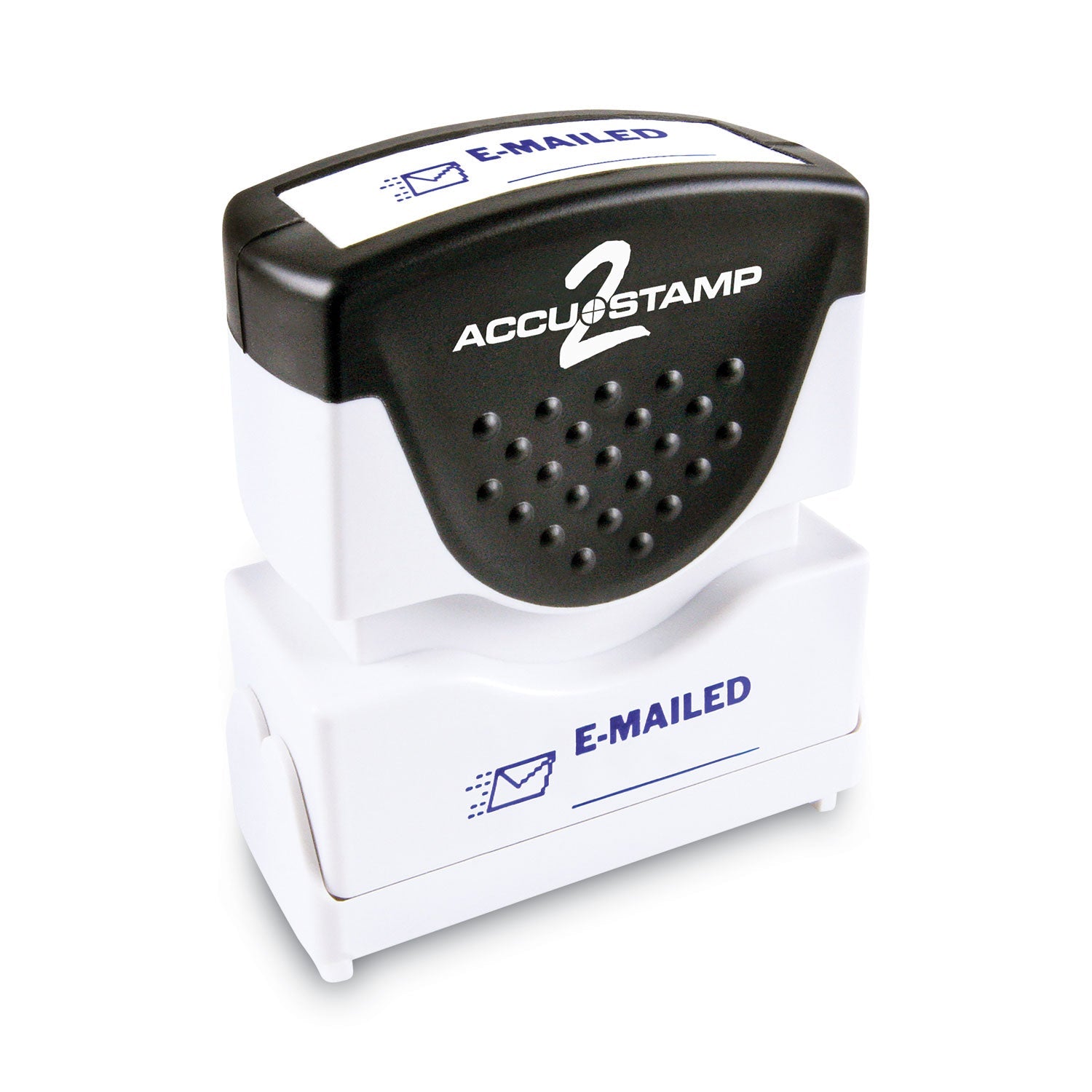 ACCUSTAMP2® Pre-Inked Shutter Stamp, Blue, EMAILED, 1.63 x 0.5