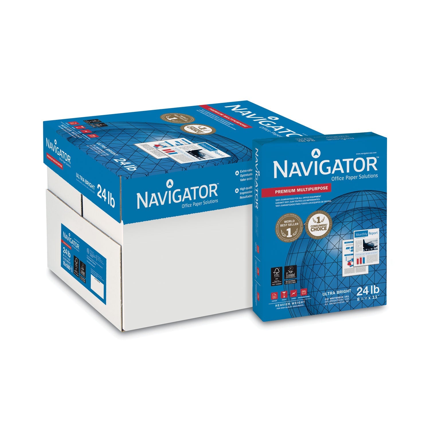 Multipurpose Copy Paper | Navigator® 24lb | White