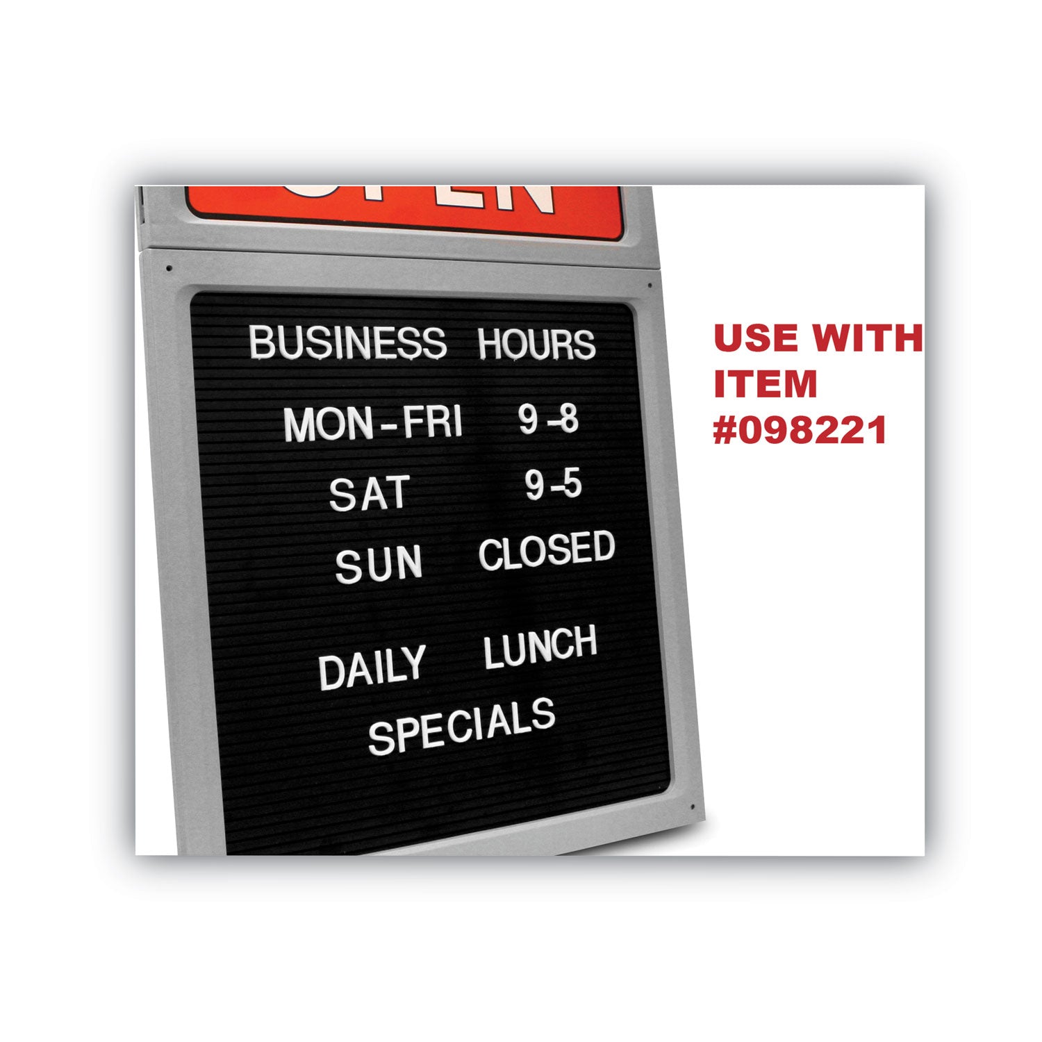 COSCO Character Kit, Letters, Numbers, Symbols, Helvetica, White, 0.75"h, 258 Pieces - Bloom Skins