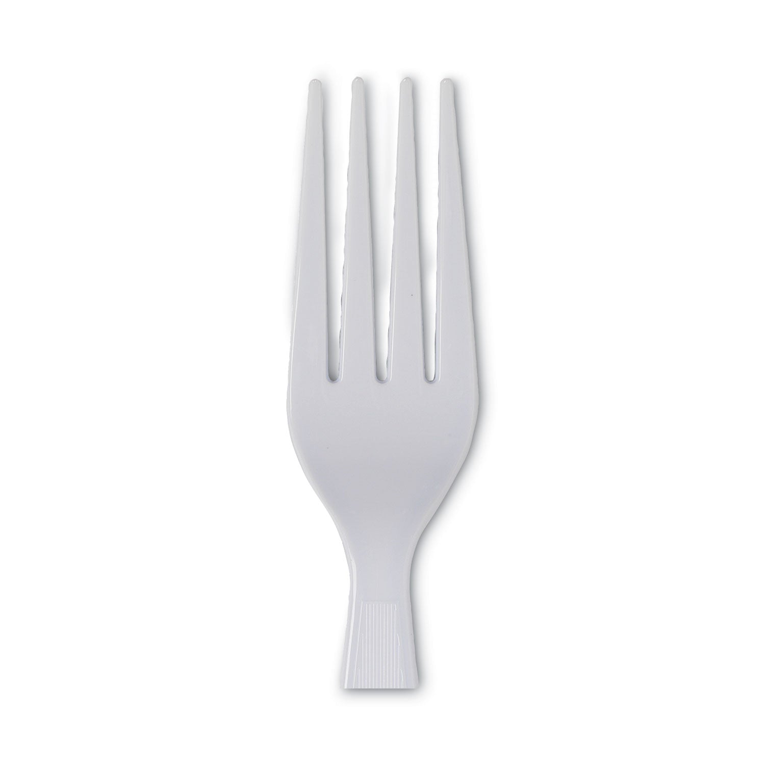 Dixie® Plastic Cutlery, Heavyweight Fork, White, 100/Box