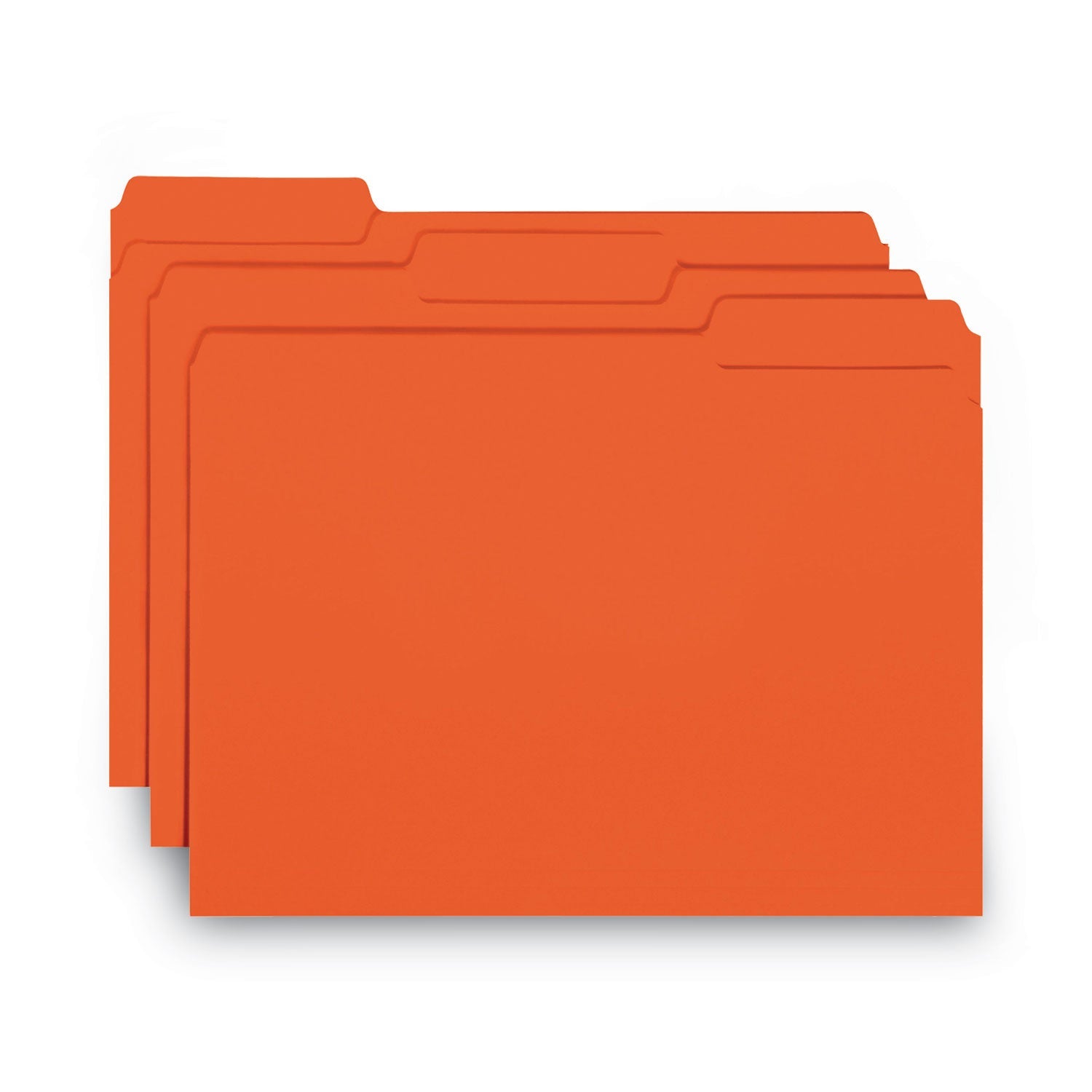 Interior File Folders | Smead 1/3-Cut Orange 100/Bx