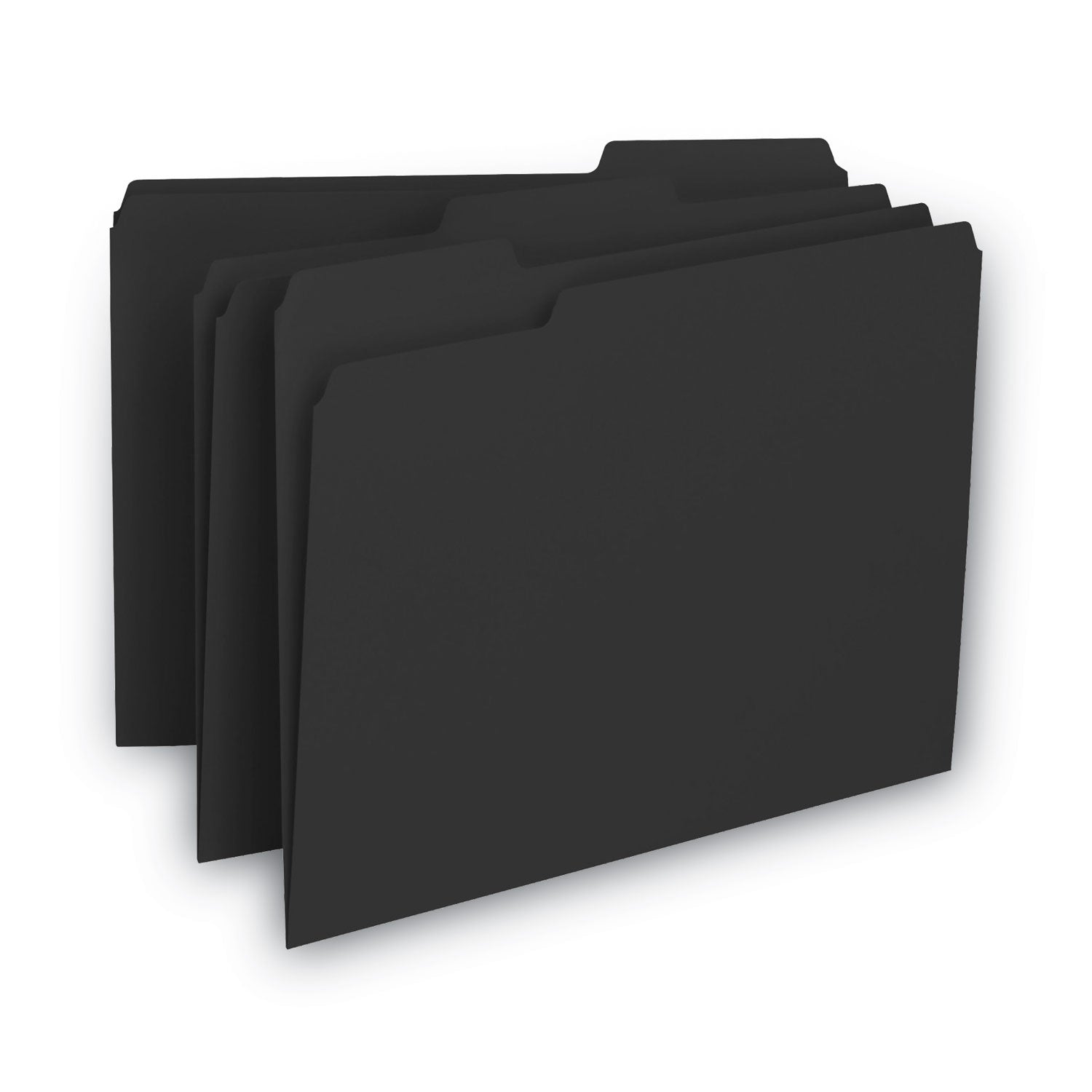 Interior File Folders | Smead 1/3-Cut Black/Gray