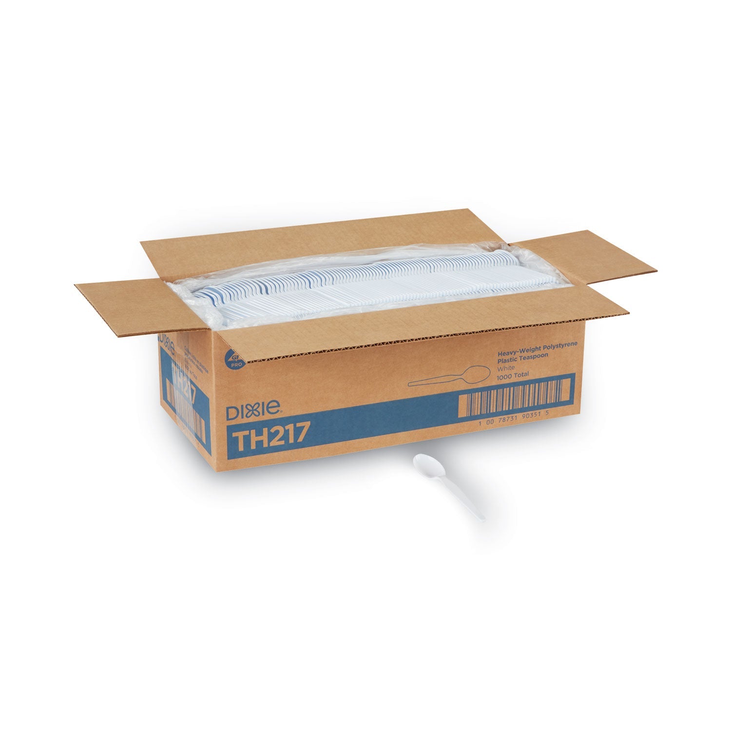 Heavyweight Spoon | Dixie® Plastic, White | 1000