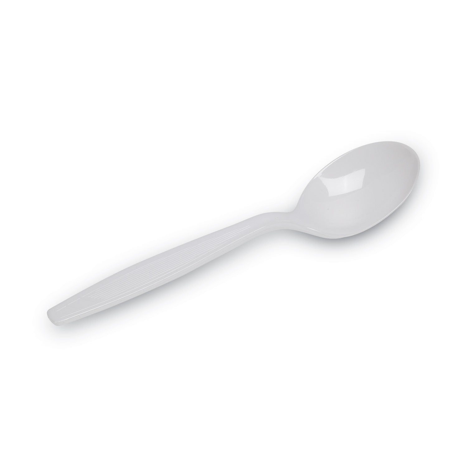 Dixie® Plastic Cutlery, Heavyweight Soup Spoon, White, 100/Box