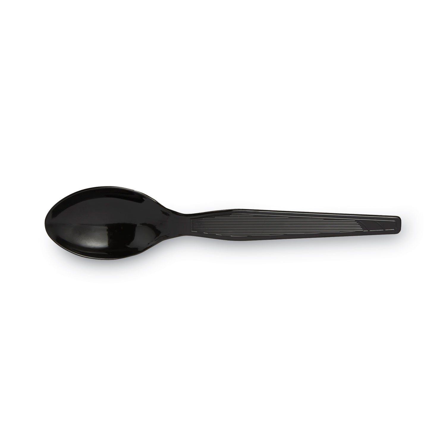 Dixie® Plastic Cutlery, Heavyweight Spoon, Black, 1,000/Carton