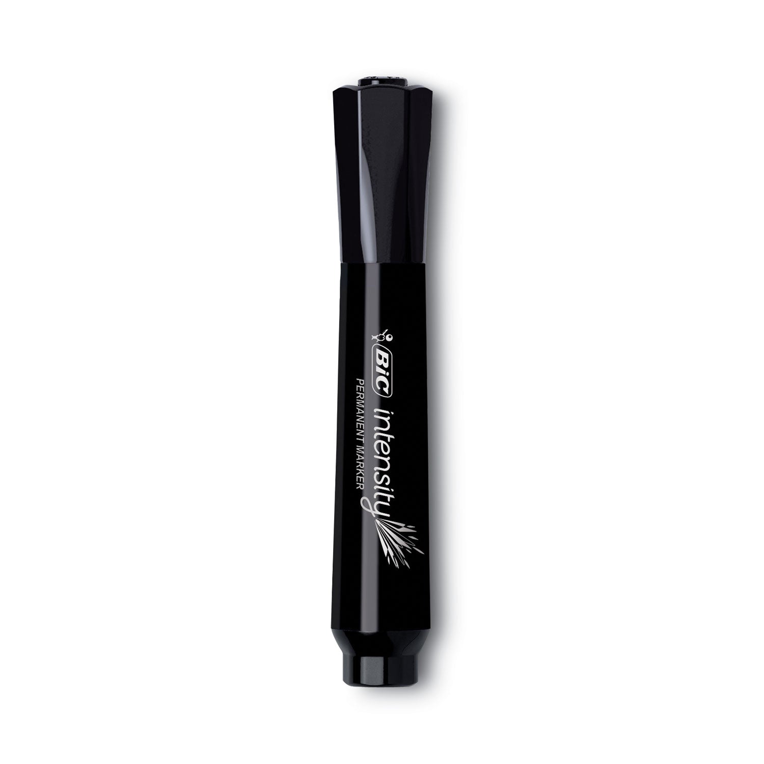 BIC® Intensity Chisel Tip Permanent Marker Value Pack, Broad Chisel Tip, Black, 36/pack
