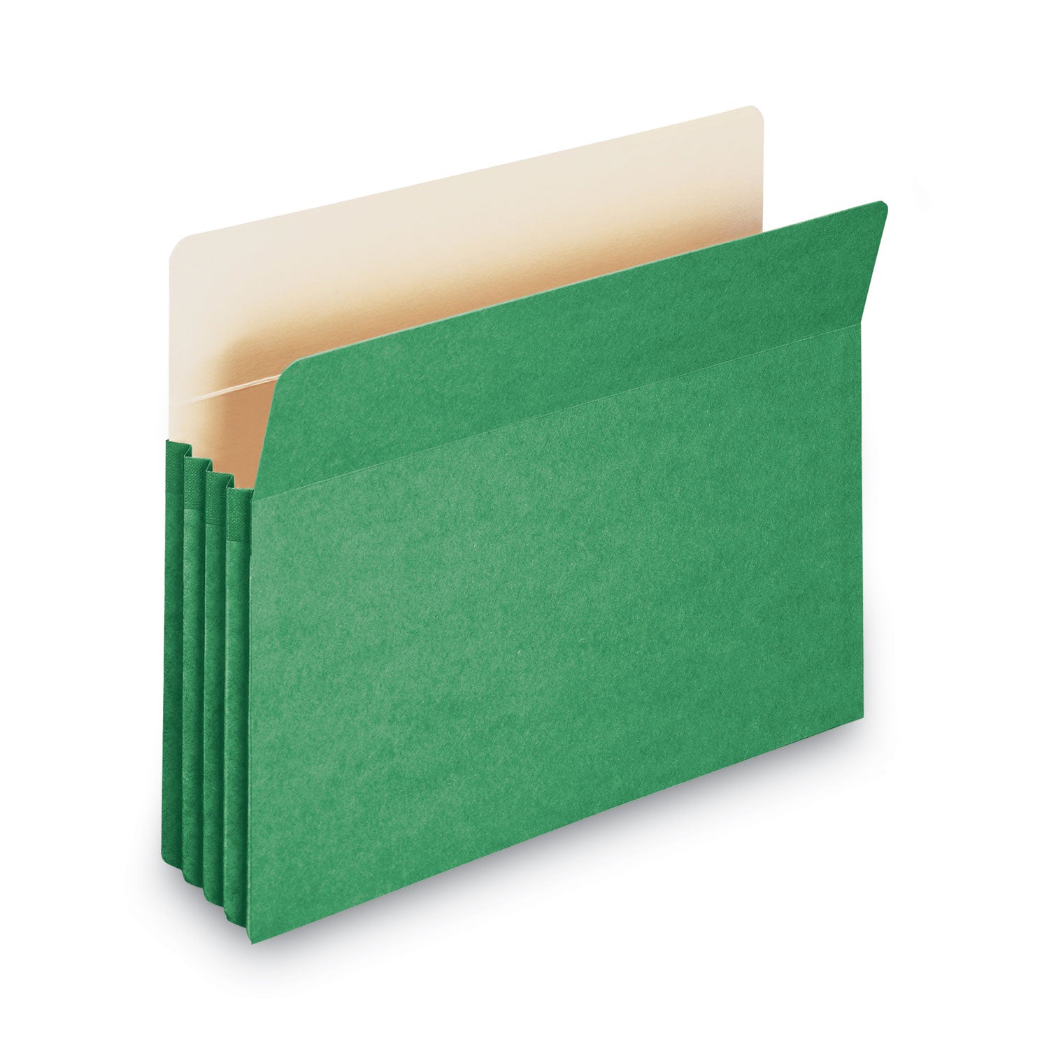 Smead Colored File Pockets, 3.5" Expansion, Letter Size, Green